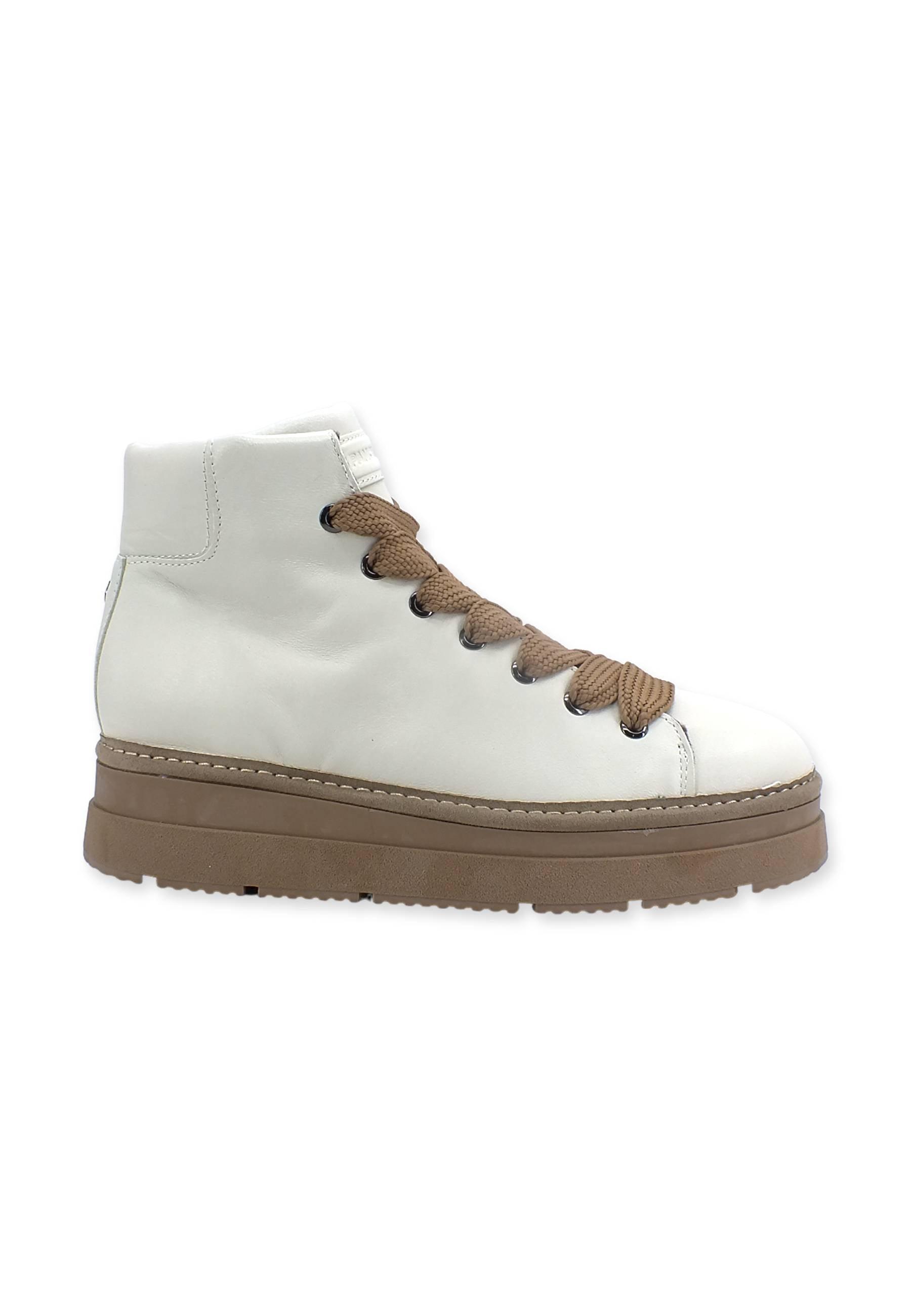 PAN CHIC Ankle Boot Sneaker Donna Hi White P89W2202300314 - Sandrini Calzature e Abbigliamento