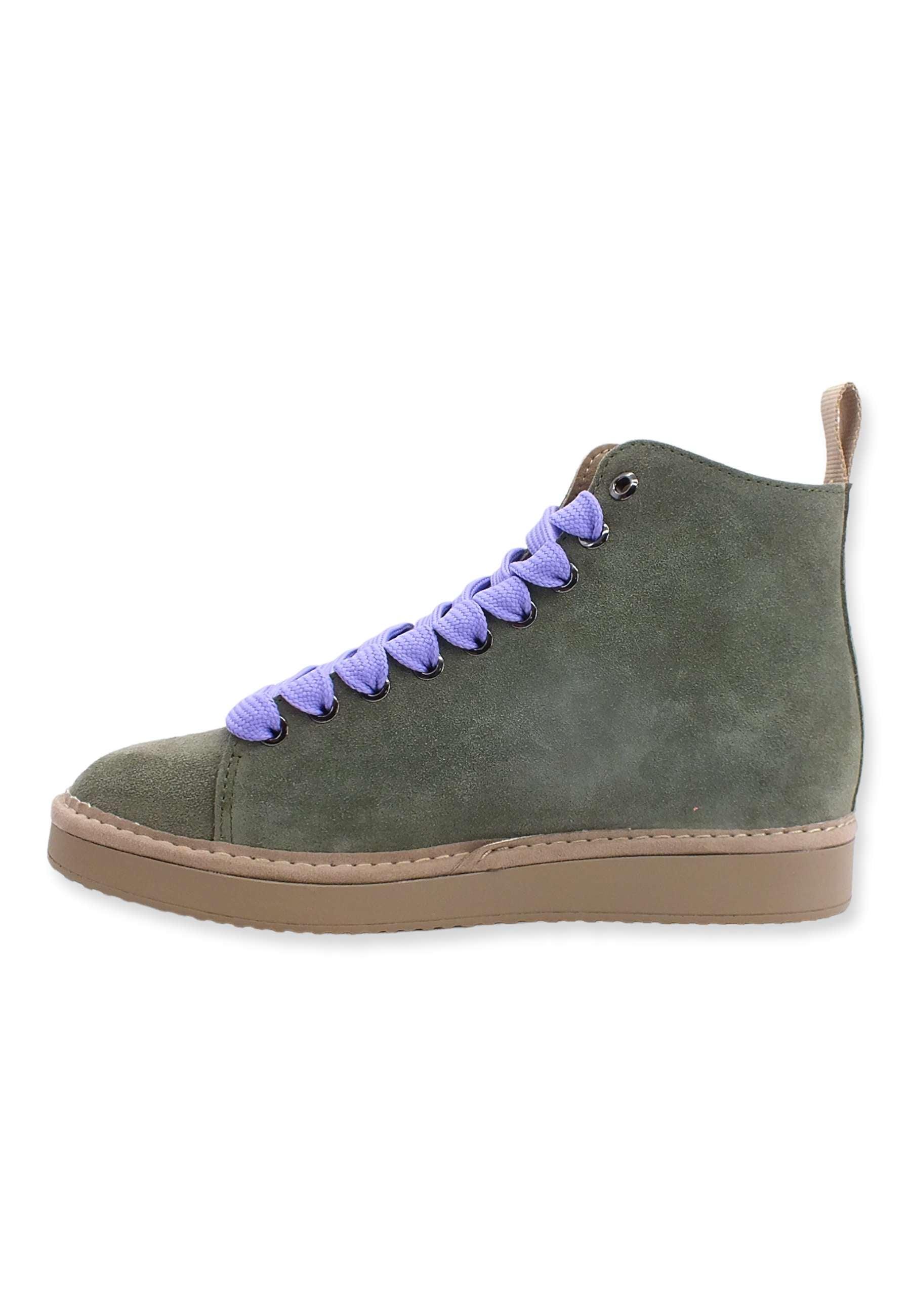 PAN CHIC Ankle Boot Sneaker Donna Military Green Urban Violet P01W1400200005 - Sandrini Calzature e Abbigliamento