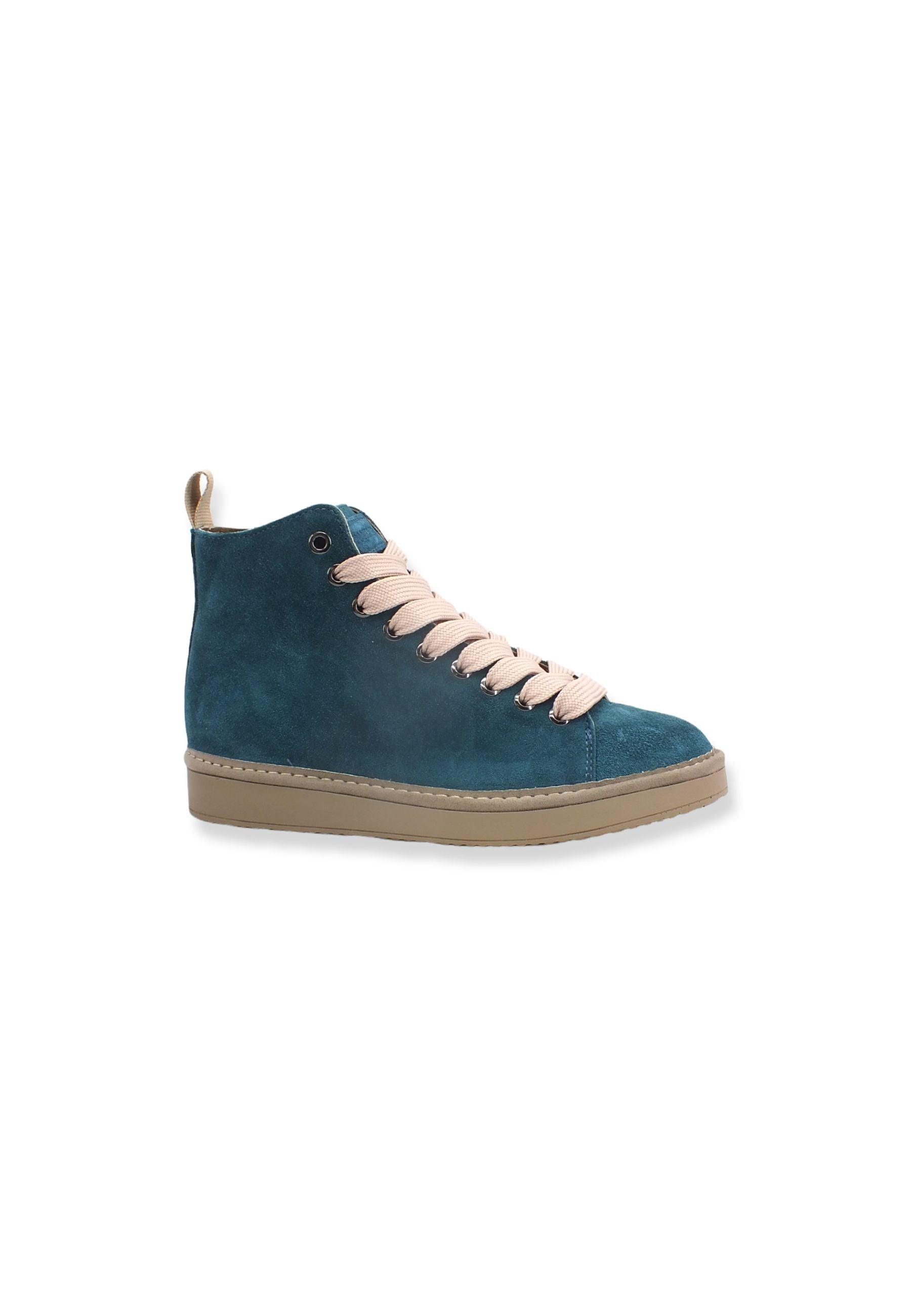 PAN CHIC Ankle Boot Sneaker Donna Verde Petrol Powder Pink P01W1400200005 - Sandrini Calzature e Abbigliamento
