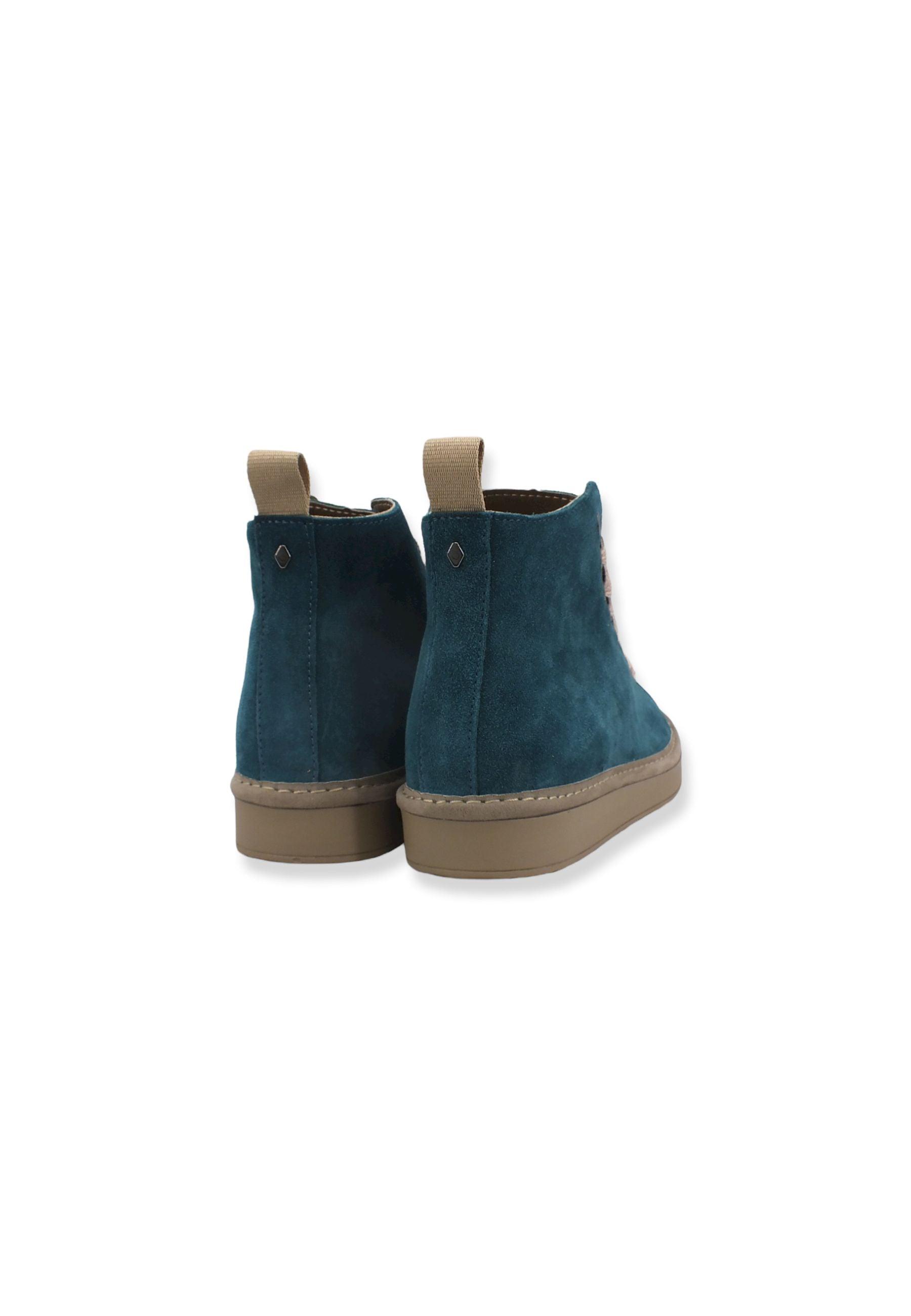 PAN CHIC Ankle Boot Sneaker Donna Verde Petrol Powder Pink P01W1400200005 - Sandrini Calzature e Abbigliamento