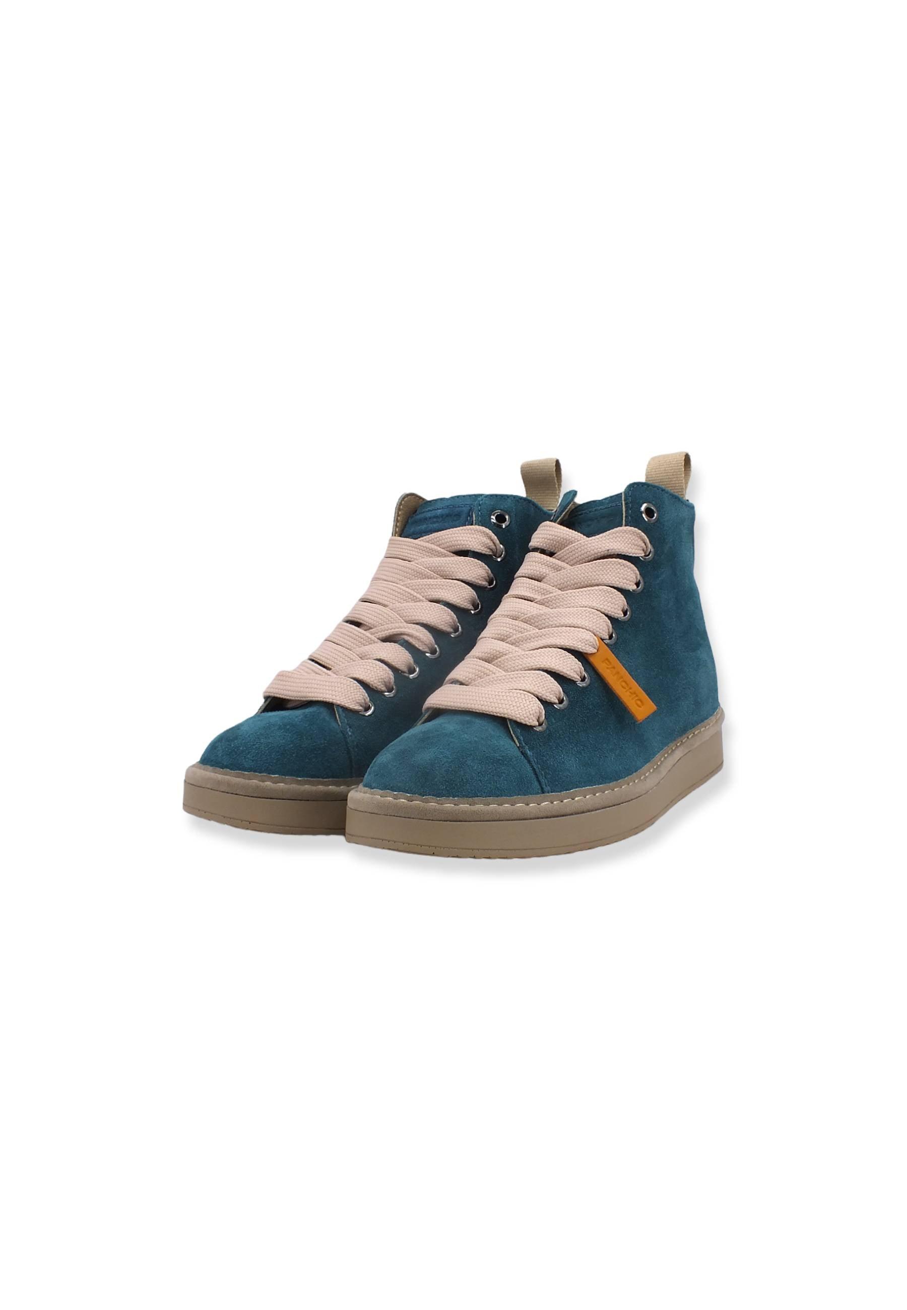 PAN CHIC Ankle Boot Sneaker Donna Verde Petrol Powder Pink P01W1400200005 - Sandrini Calzature e Abbigliamento