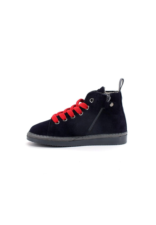PAN CHIC Ankle Boot Sneaker Pelo Bimbo Space Blue Red P01B1400200006 - Sandrini Calzature e Abbigliamento
