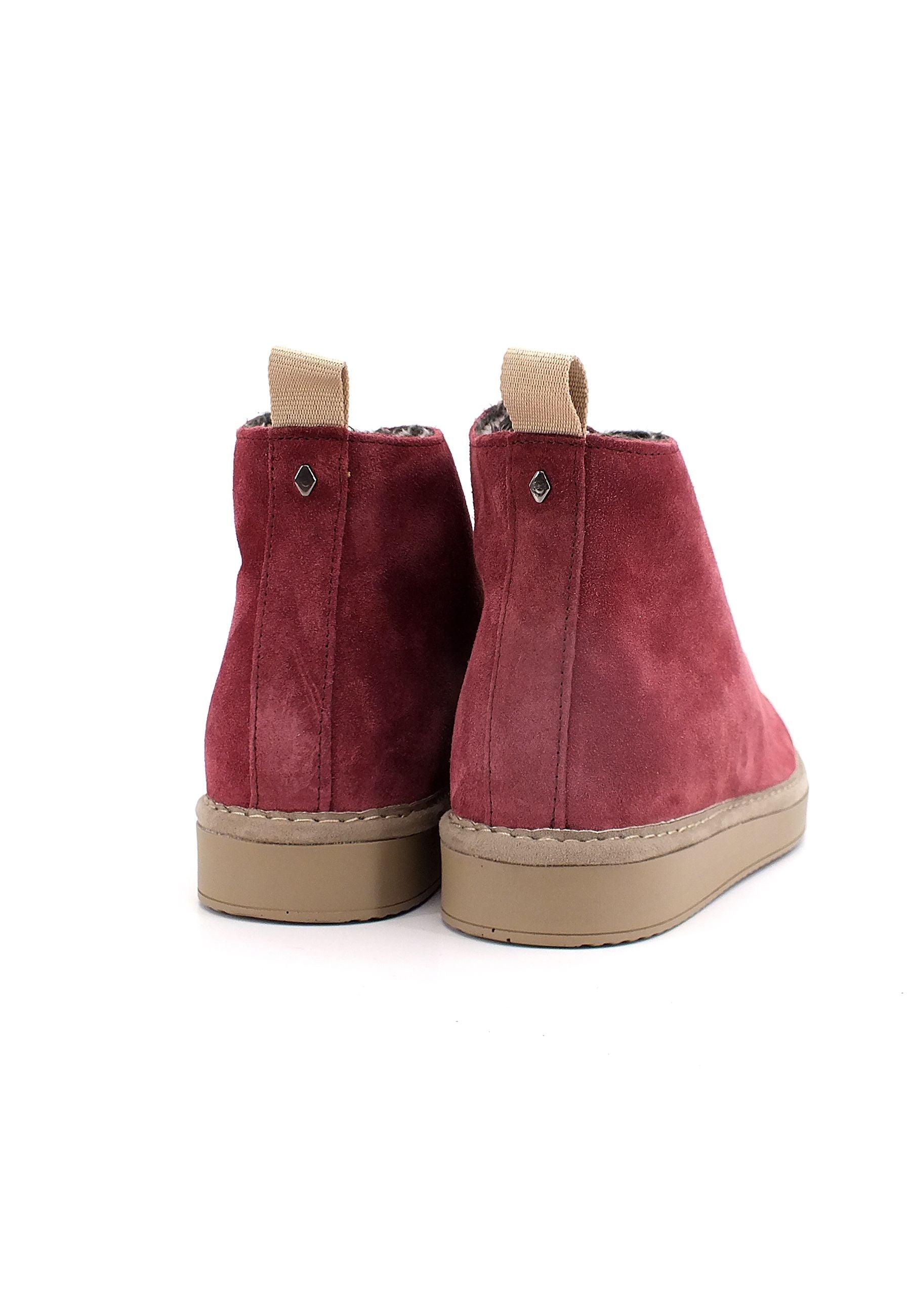 PAN CHIC Ankle Boot Sneaker Pelo Donna Burgundy Azure P01W1400200006 - Sandrini Calzature e Abbigliamento
