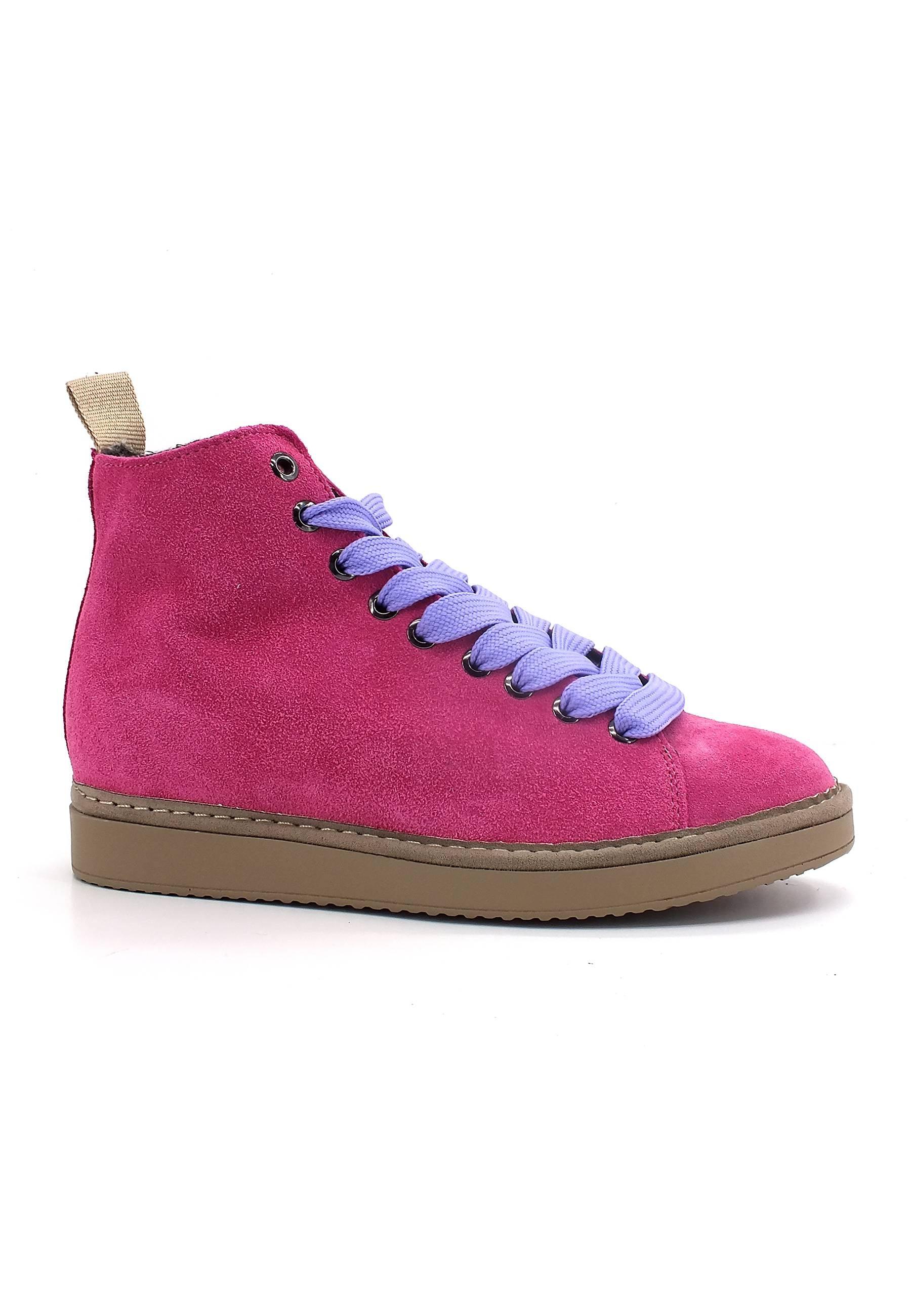 PAN CHIC Ankle Boot Sneaker Pelo Donna Dancing Pink Urban Violet P01W1400200006 - Sandrini Calzature e Abbigliamento