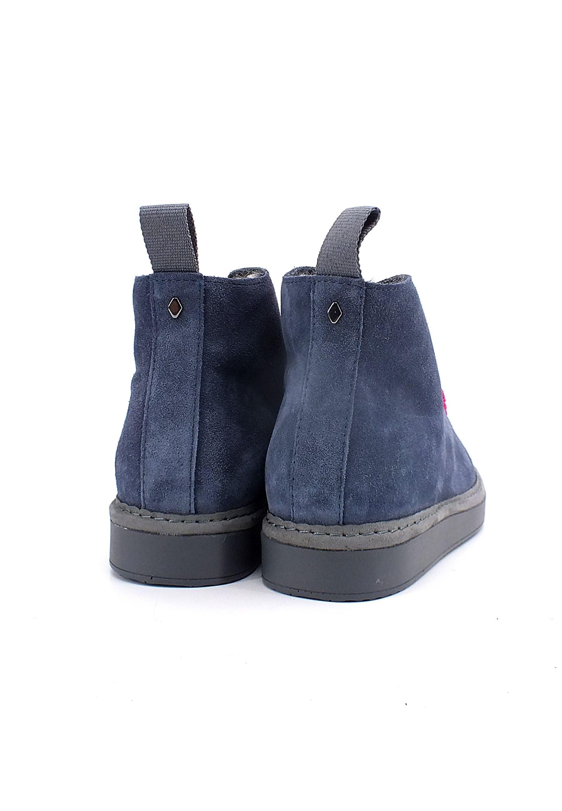 PAN CHIC Ankle Boot Sneaker Pelo Donna Dark Blue Fuchsia P01W1400200006 - Sandrini Calzature e Abbigliamento