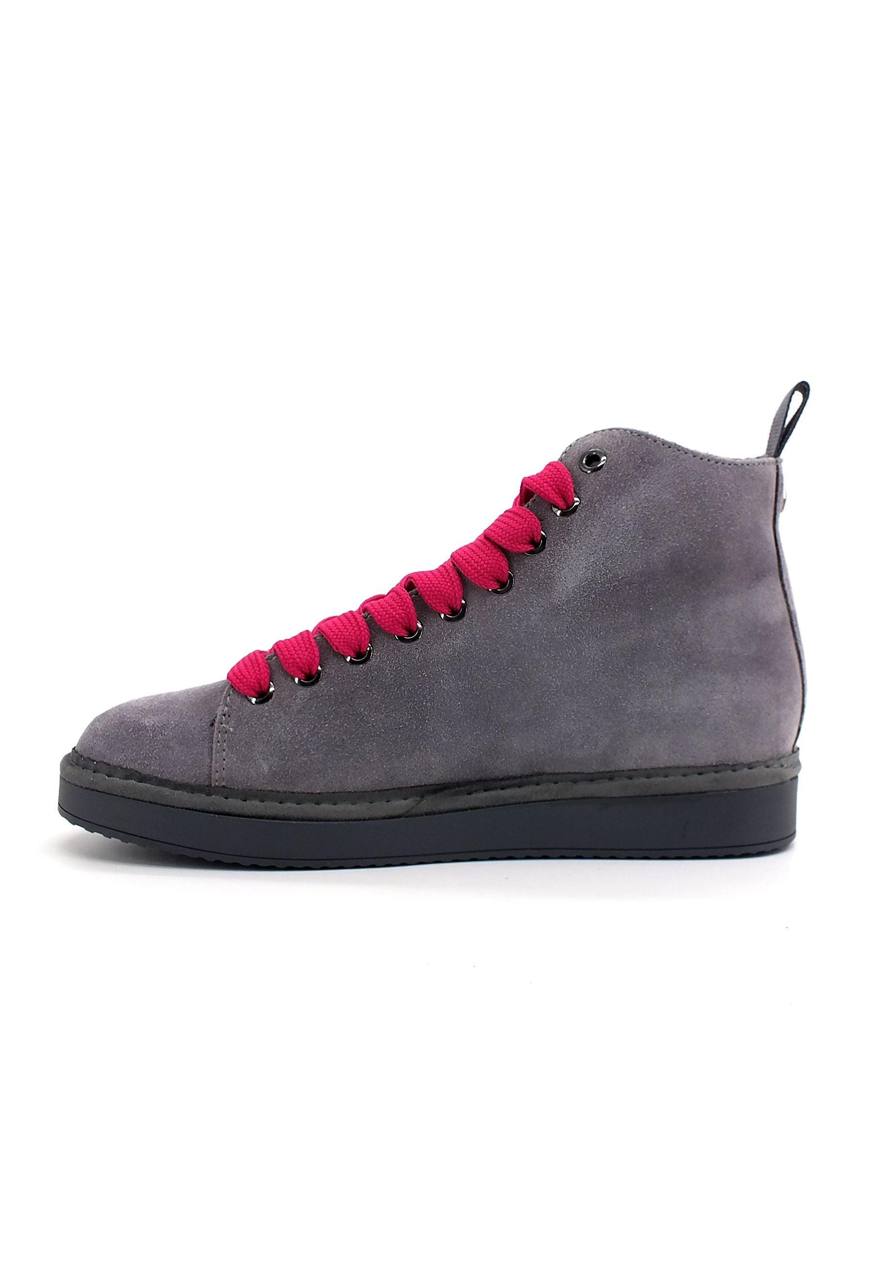 PAN CHIC Ankle Boot Sneaker Pelo Donna Grey Fuchsia P01W1400200006 - Sandrini Calzature e Abbigliamento