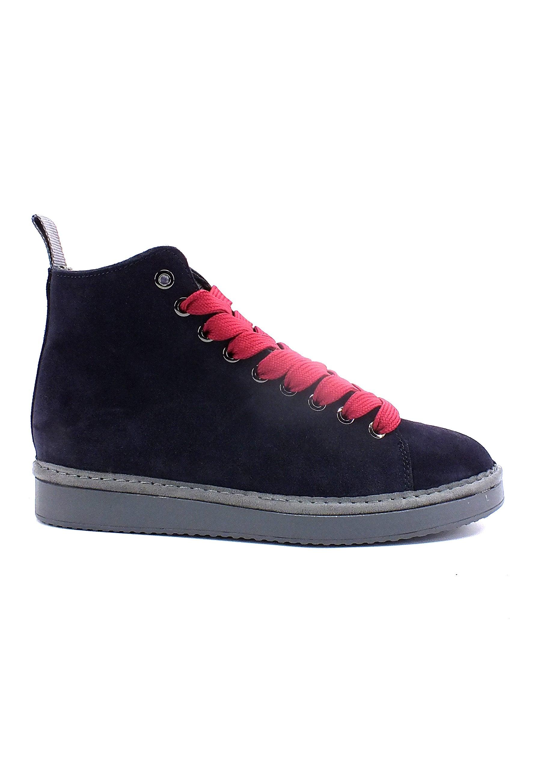 PAN CHIC Ankle Boot Sneaker Pelo Donna Space Blue Biking Red P01W1400200006 - Sandrini Calzature e Abbigliamento