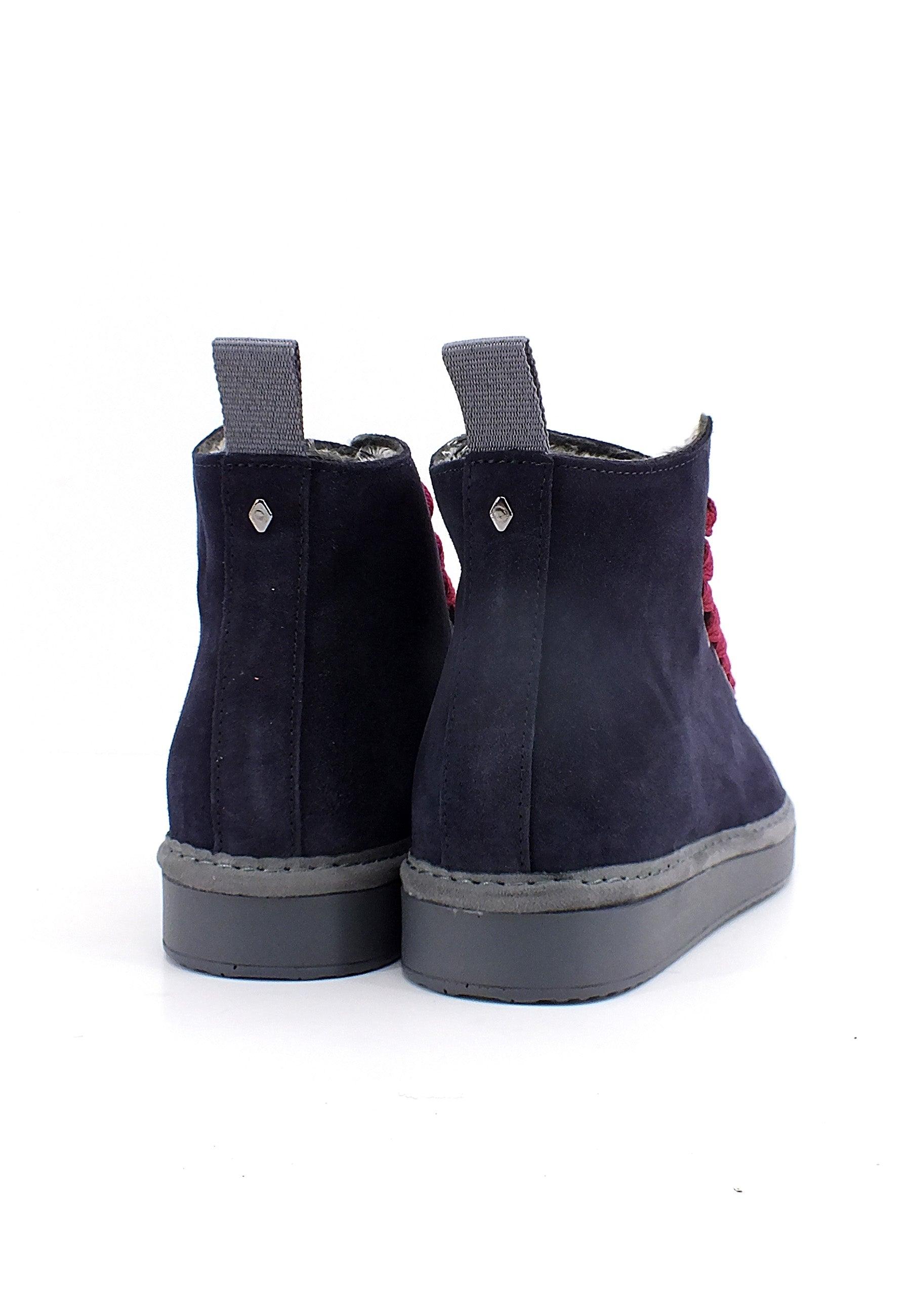 PAN CHIC Ankle Boot Sneaker Pelo Donna Space Blue Biking Red P01W1400200006 - Sandrini Calzature e Abbigliamento