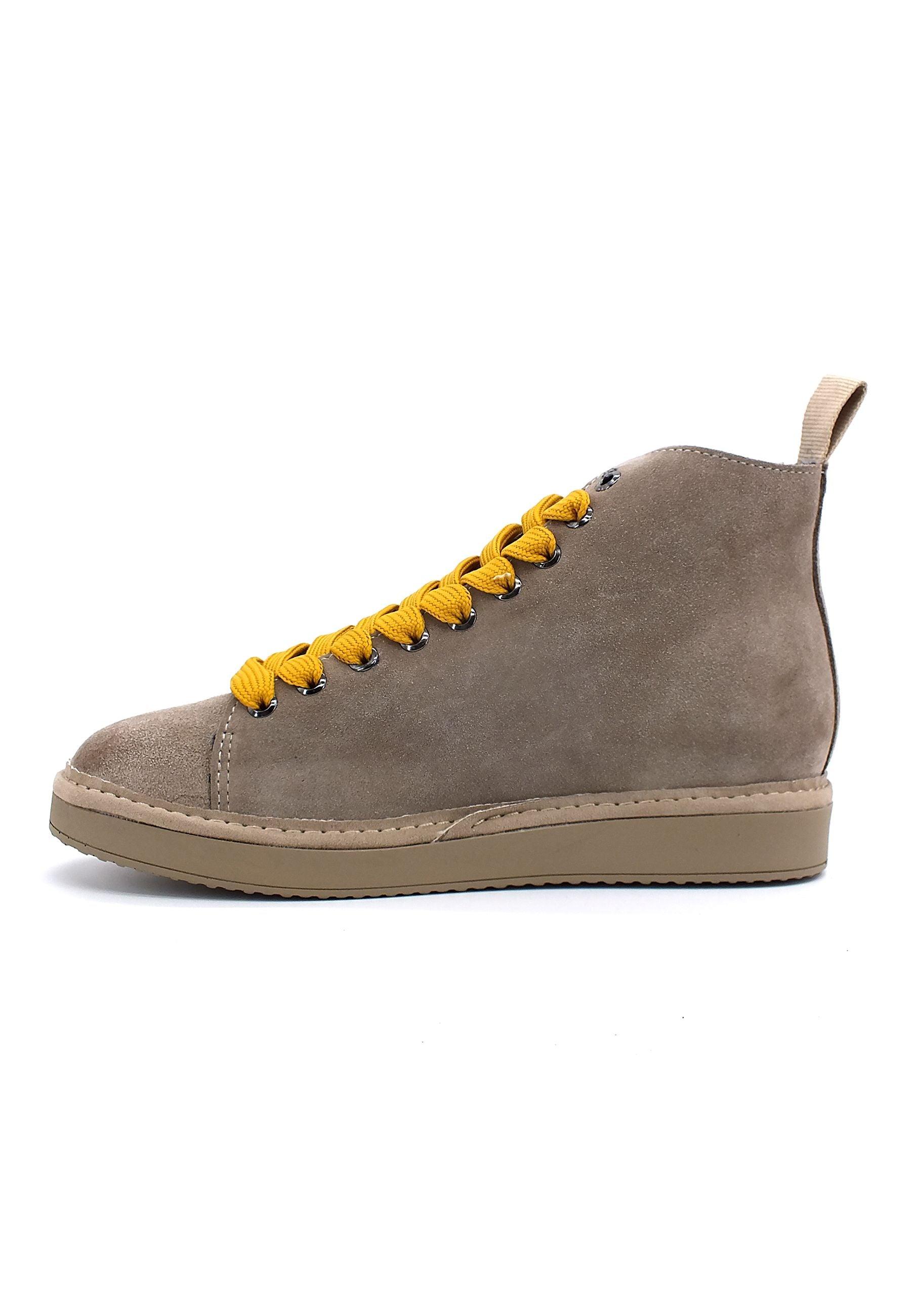 PAN CHIC Ankle Boot Sneaker Pelo Donna Walnut Yellow P01W1400200006 - Sandrini Calzature e Abbigliamento