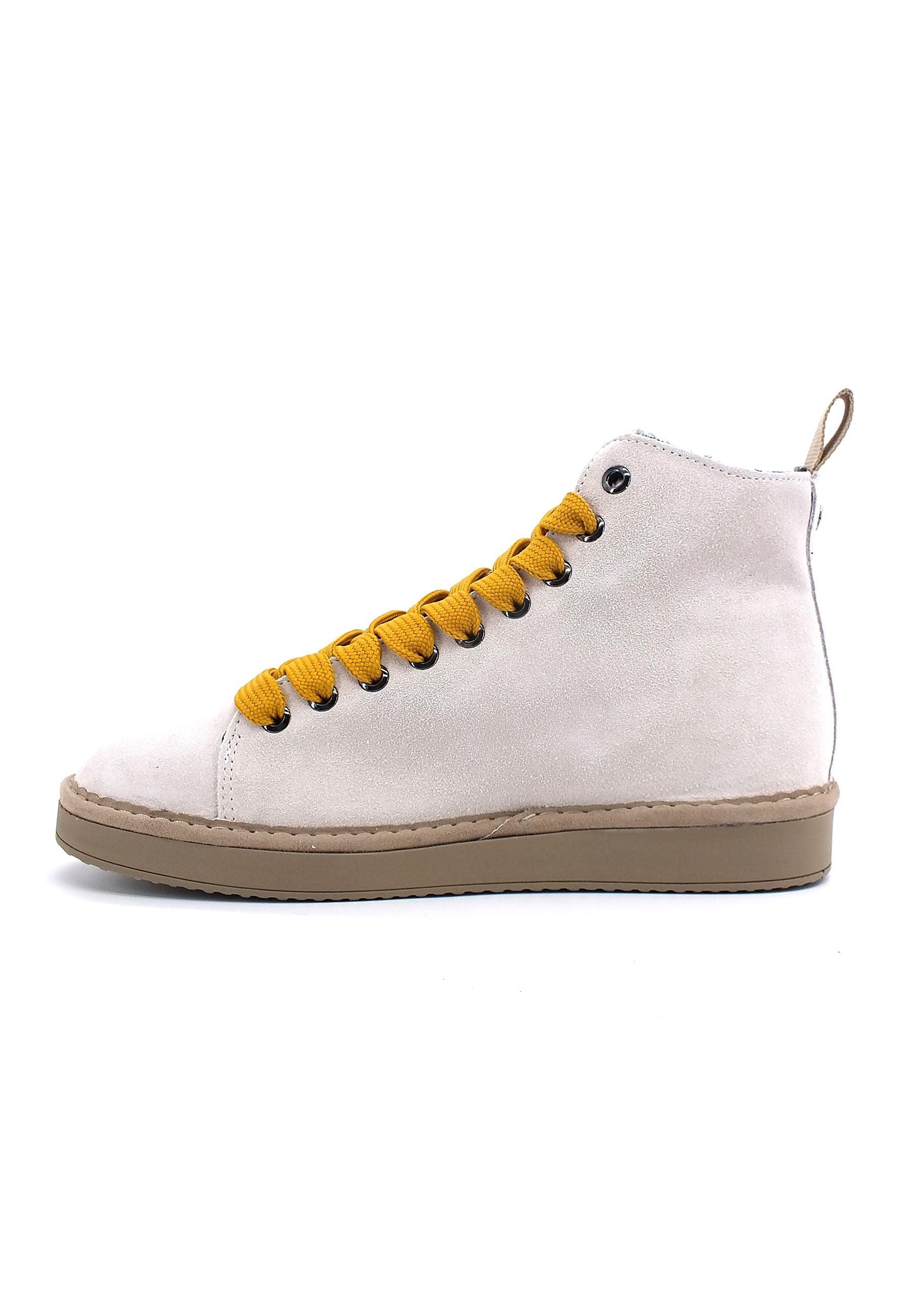PAN CHIC Ankle Boot Sneaker Pelo Donna Whitecap Yellow P01W1400200006 - Sandrini Calzature e Abbigliamento