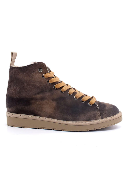 PAN CHIC Ankle Boot Sneaker Pelo Uomo Brown P01M1400200300 - Sandrini Calzature e Abbigliamento