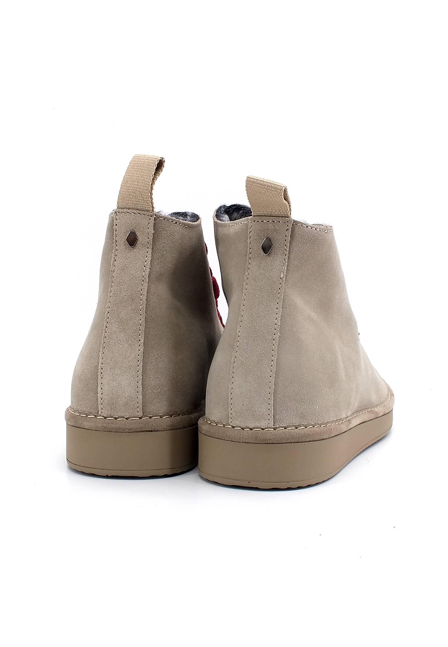 PAN CHIC Ankle Boot Sneaker Pelo Uomo Dove Grey Biking Red P01M1400200006 - Sandrini Calzature e Abbigliamento