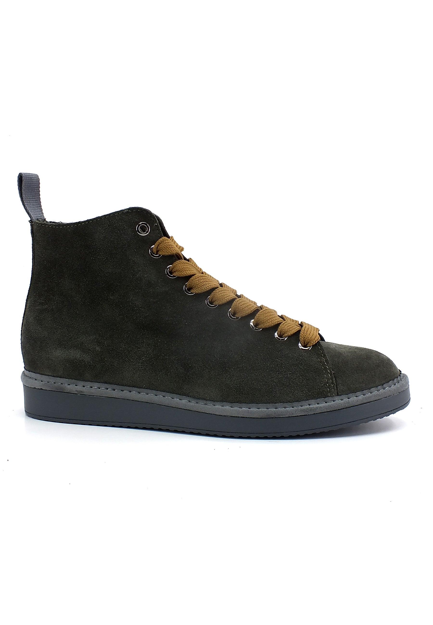 PAN CHIC Ankle Boot Sneaker Pelo Uomo Khaki Walnut P01M1400200006 - Sandrini Calzature e Abbigliamento