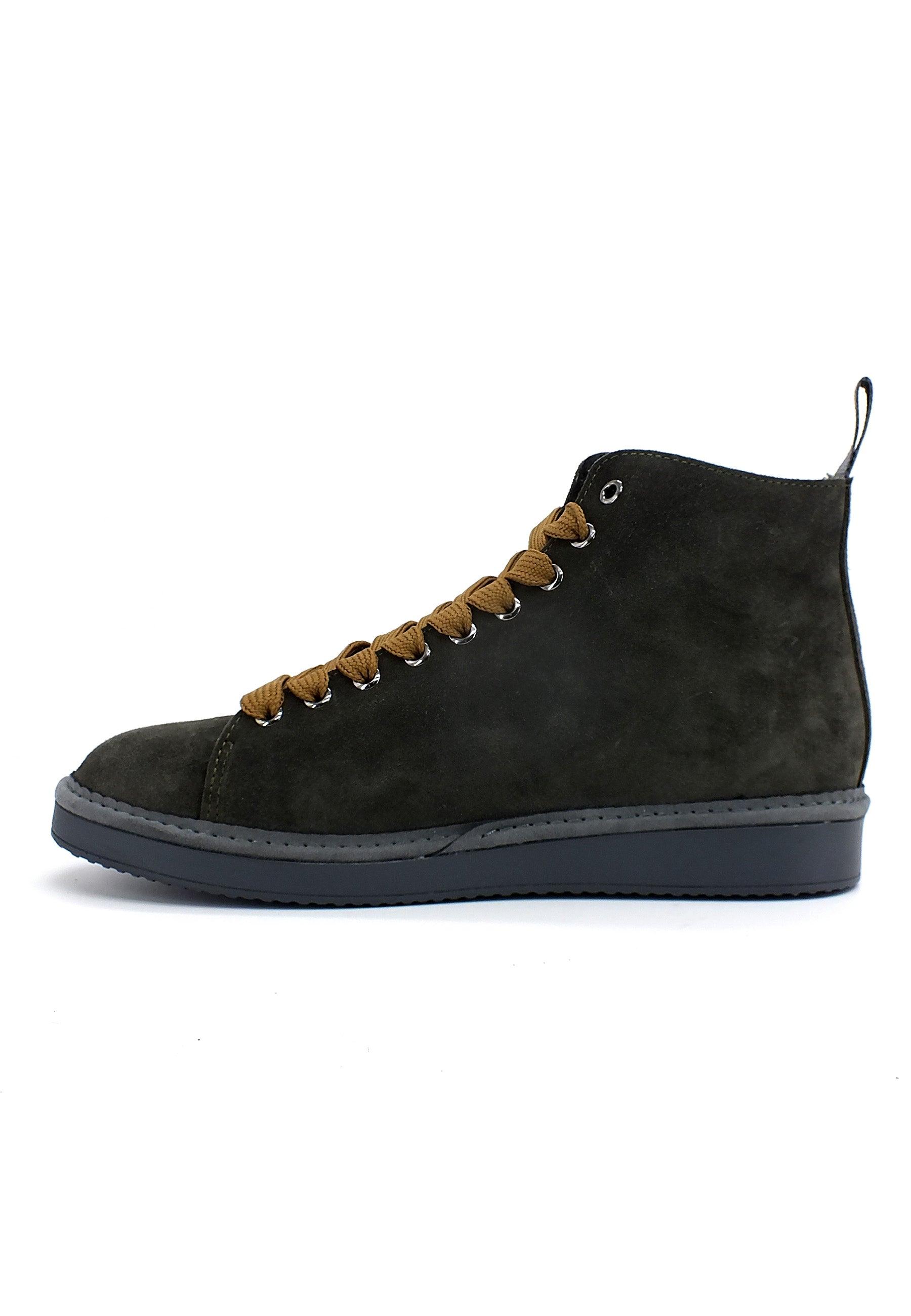 PAN CHIC Ankle Boot Sneaker Pelo Uomo Khaki Walnut P01M1400200006 - Sandrini Calzature e Abbigliamento
