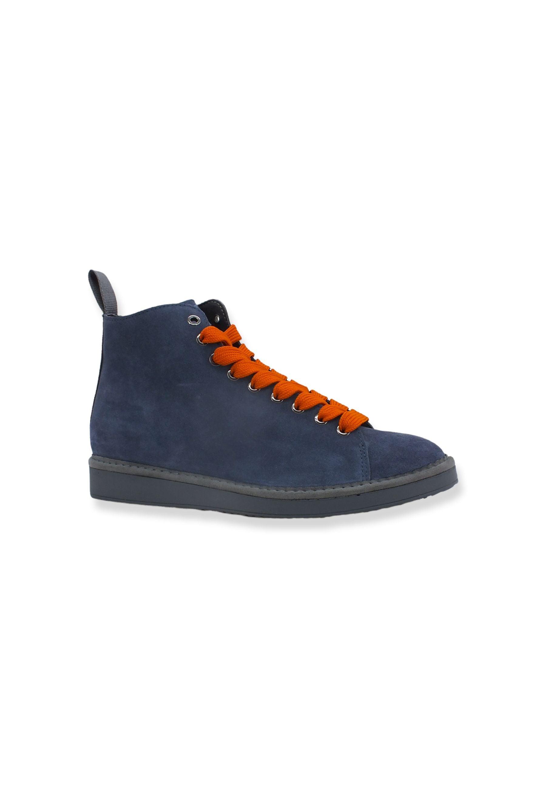 PAN CHIC Ankle Boot Sneaker Uomo Dark Blu Burnt Orange P01M1400200005 - Sandrini Calzature e Abbigliamento