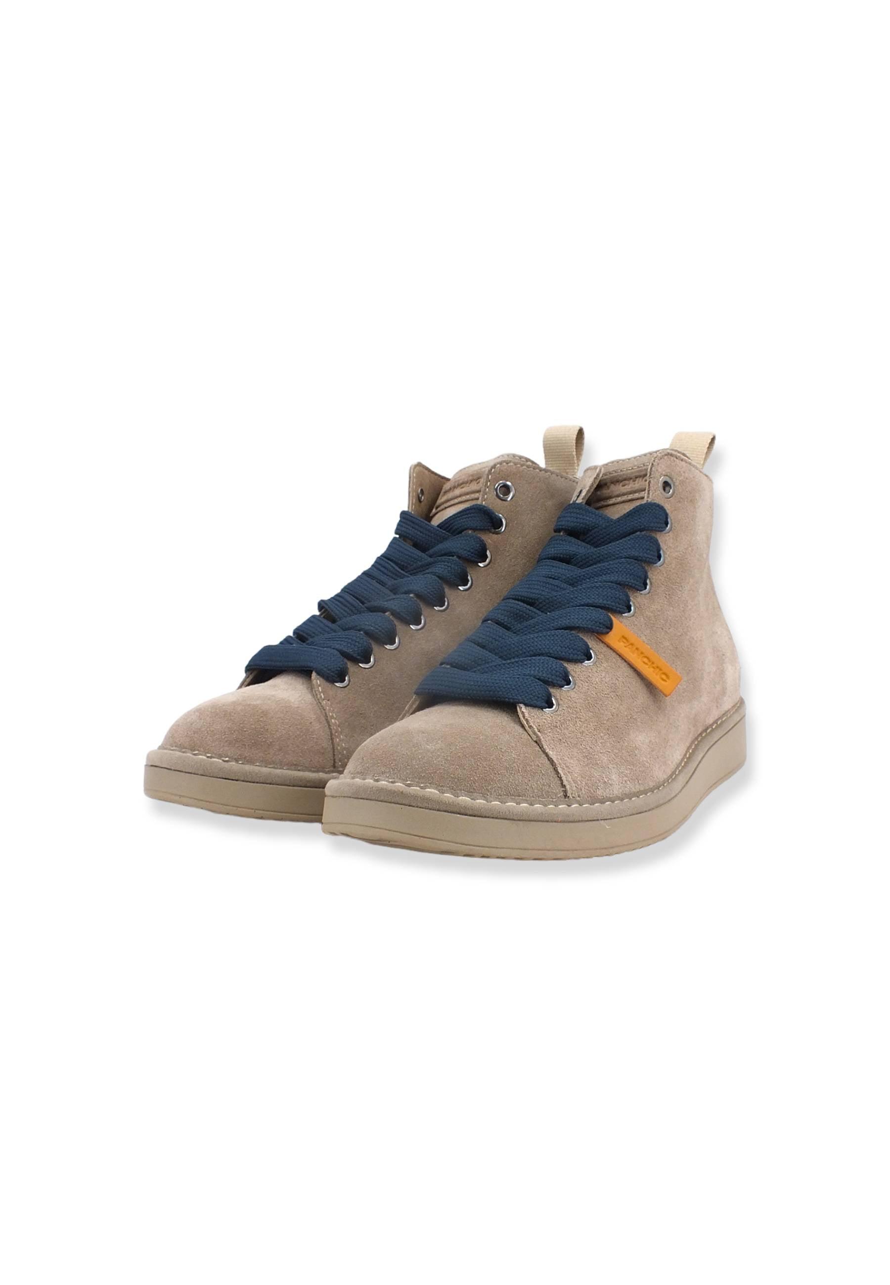 PAN CHIC Ankle Boot Sneaker Uomo Grigio Walnut Cobalt P01M1400200005 - Sandrini Calzature e Abbigliamento