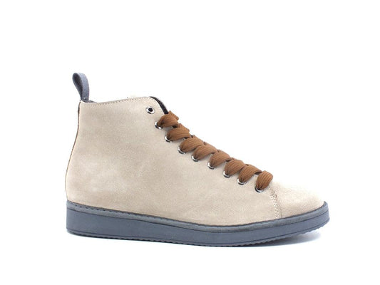 PAN CHIC Ankle Boot Suede Sneaker Pelo Dove Grey Cocoa P01M1400200006 - Sandrini Calzature e Abbigliamento