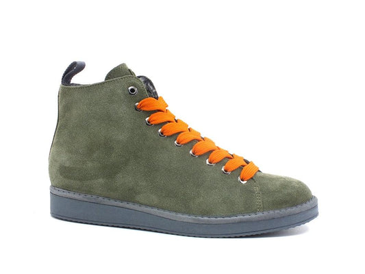 PAN CHIC Ankle Boot Suede Sneaker Pelo Green Amber P01M1400200006 - Sandrini Calzature e Abbigliamento