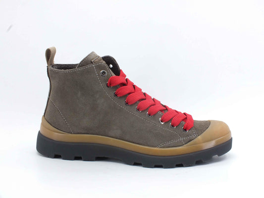 PAN CHIC Ankle Boot Suede Stivaletto Pelo Stone Brown Red P03M1503700017 - Sandrini Calzature e Abbigliamento