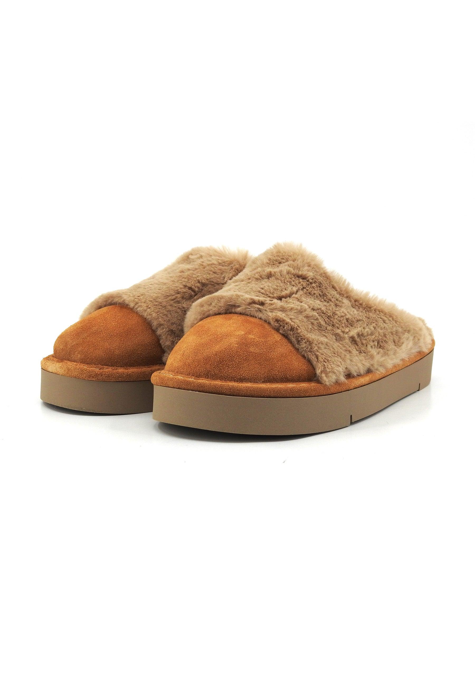 PAN CHIC Ciabatta Pelo Donna Brown Sugar P67W001-0046D016 - Sandrini Calzature e Abbigliamento