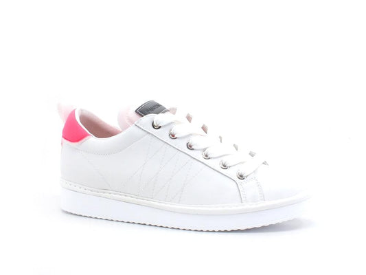 PAN CHIC Sneaker Pelle Neoprene White Neon Pink P01W2200100175 - Sandrini Calzature e Abbigliamento