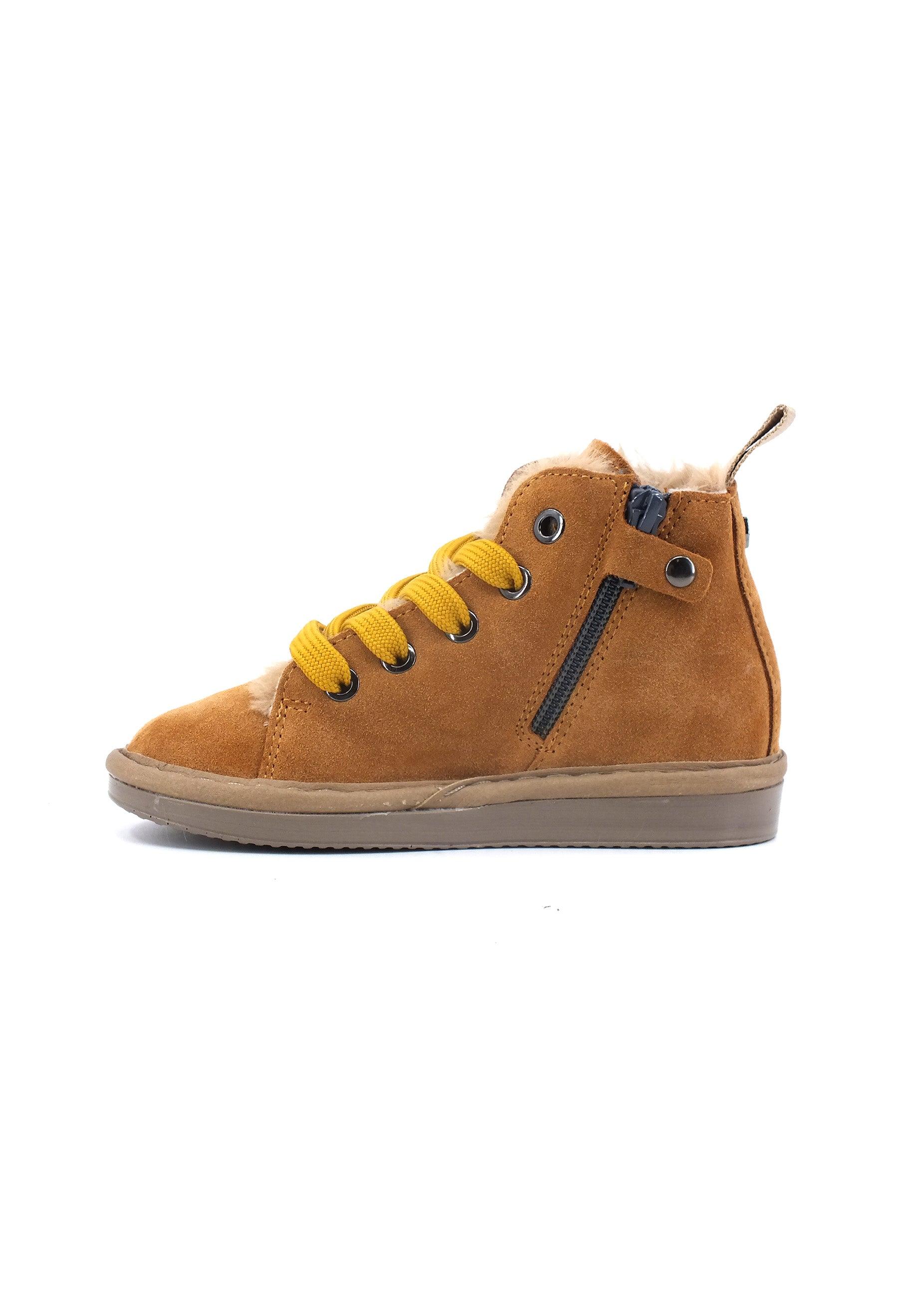 PAN CHIC Stivaletto Pelo Bimbo Brown Sugar Yellow P01B007-00462068 - Sandrini Calzature e Abbigliamento