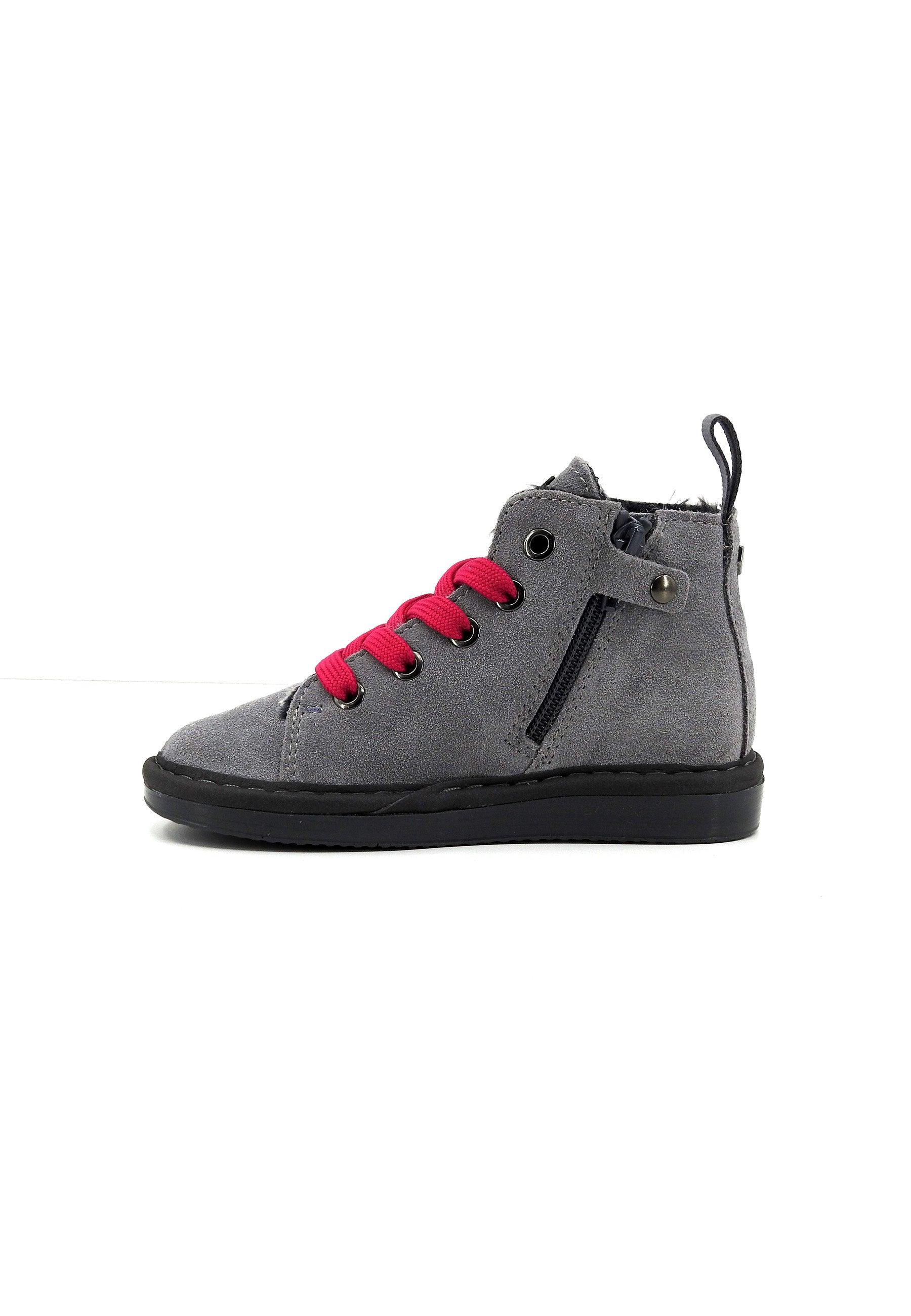 PAN CHIC Stivaletto Pelo Bimbo Grey Fuchsia P01B007-00332000 - Sandrini Calzature e Abbigliamento