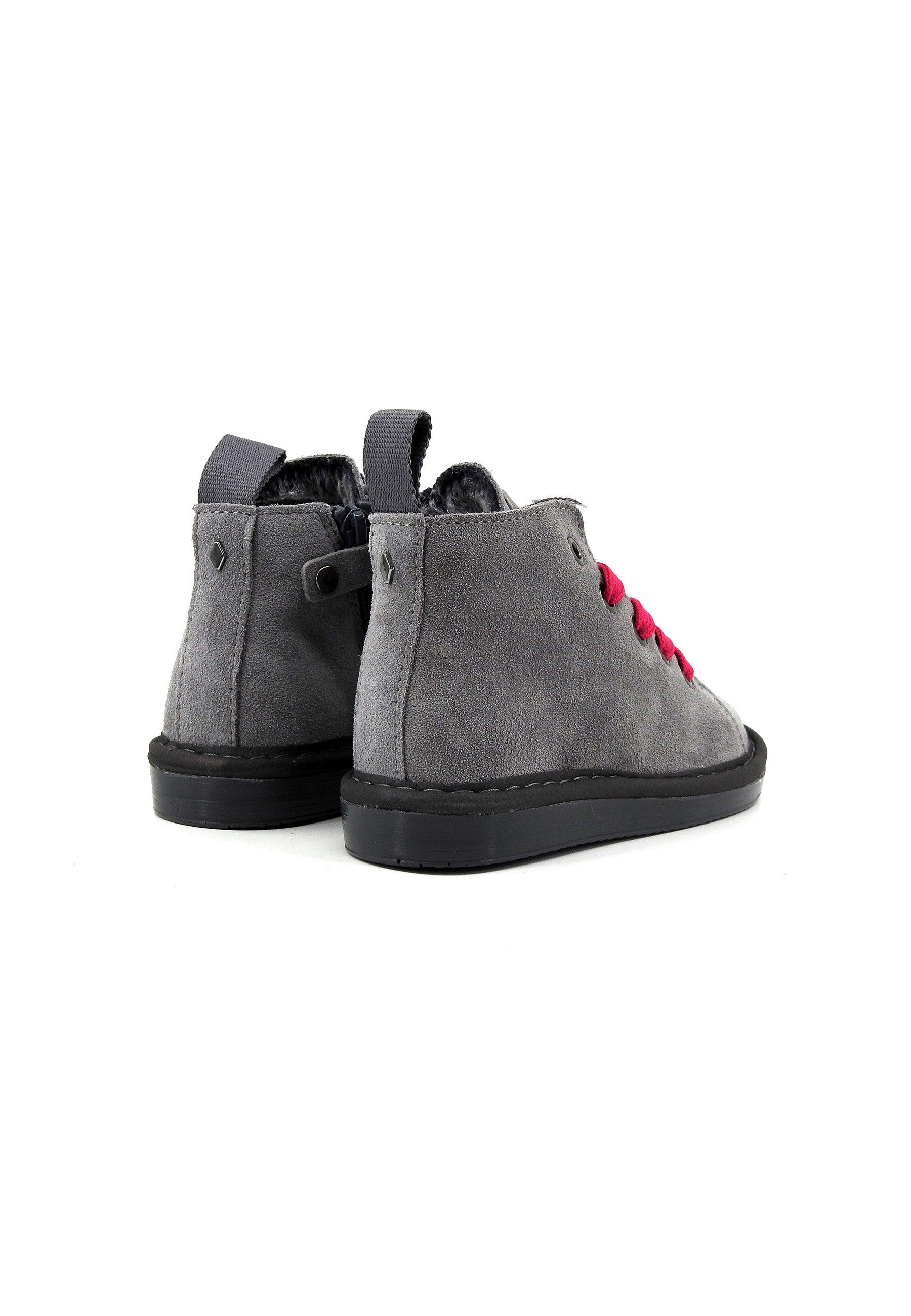 PAN CHIC Stivaletto Pelo Bimbo Grey Fuchsia P01B007-00332000 - Sandrini Calzature e Abbigliamento