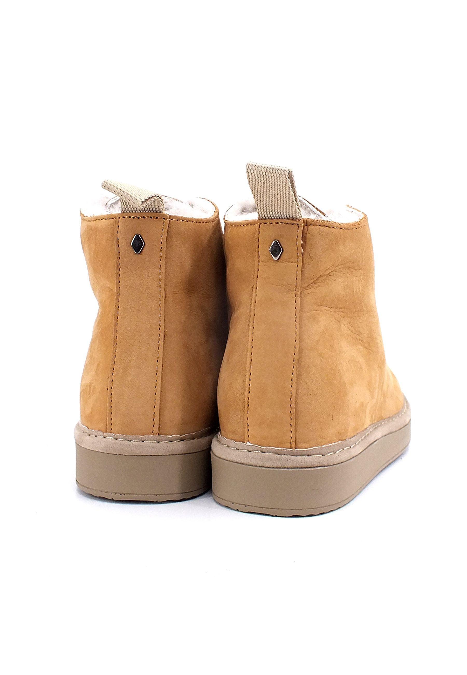 PAN CHIC Stivaletto Pelo Montone Donna Camel P01W1400200004 - Sandrini Calzature e Abbigliamento