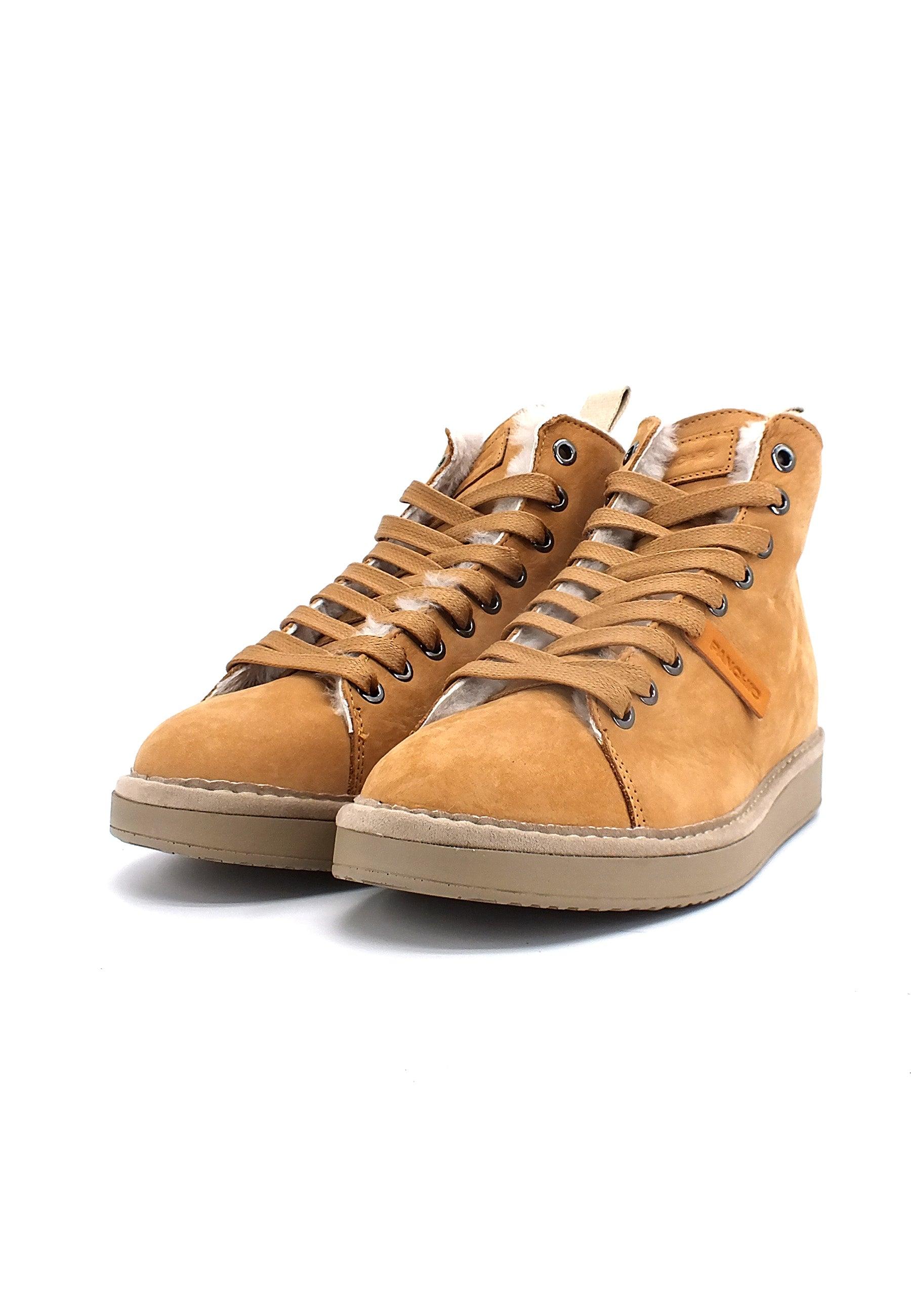 PAN CHIC Stivaletto Pelo Montone Donna Camel P01W1400200004 - Sandrini Calzature e Abbigliamento
