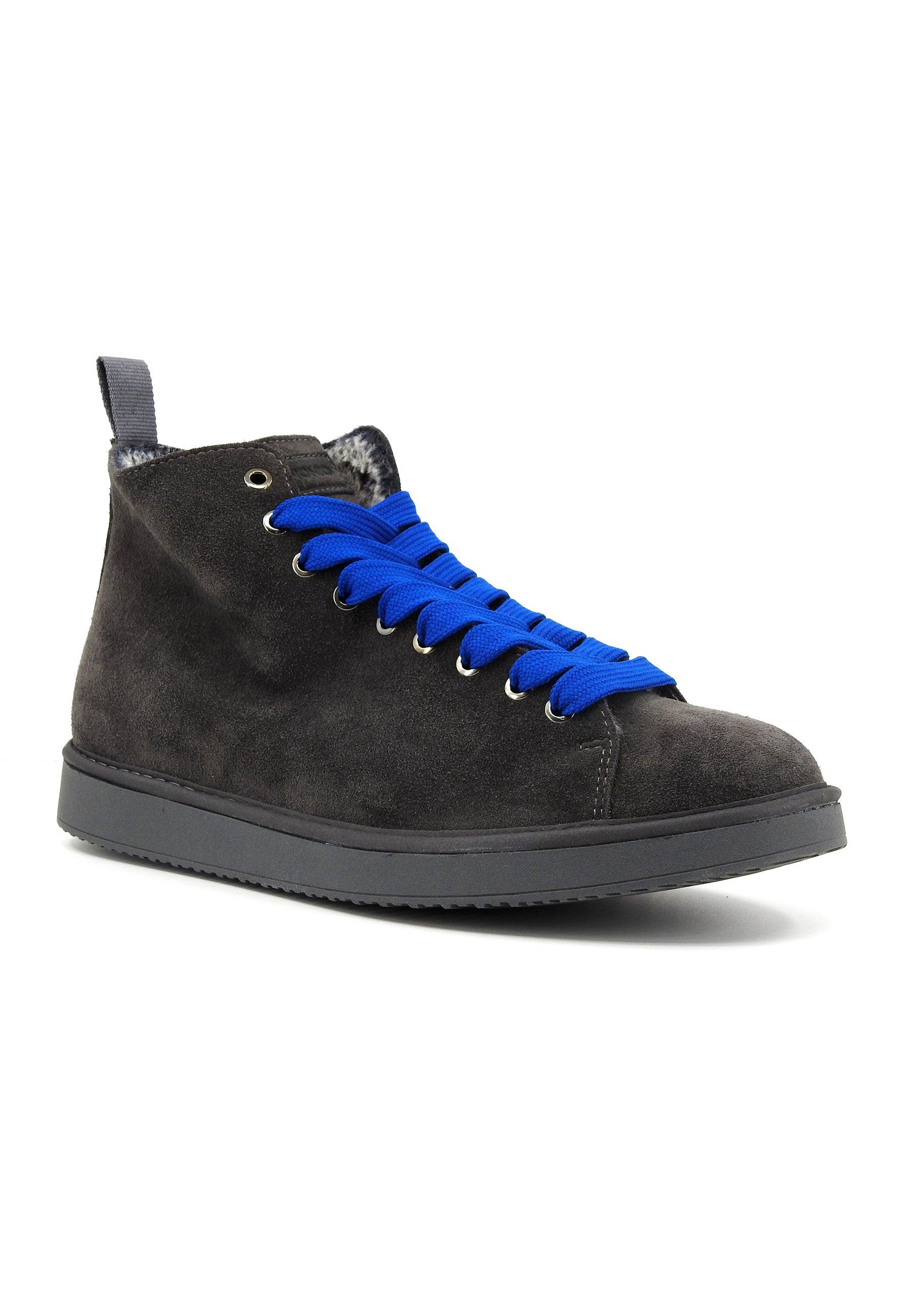 PAN CHIC Stivaletto Pelo Uomo Anthracite Elctric Blue P01M007-00332001 - Sandrini Calzature e Abbigliamento