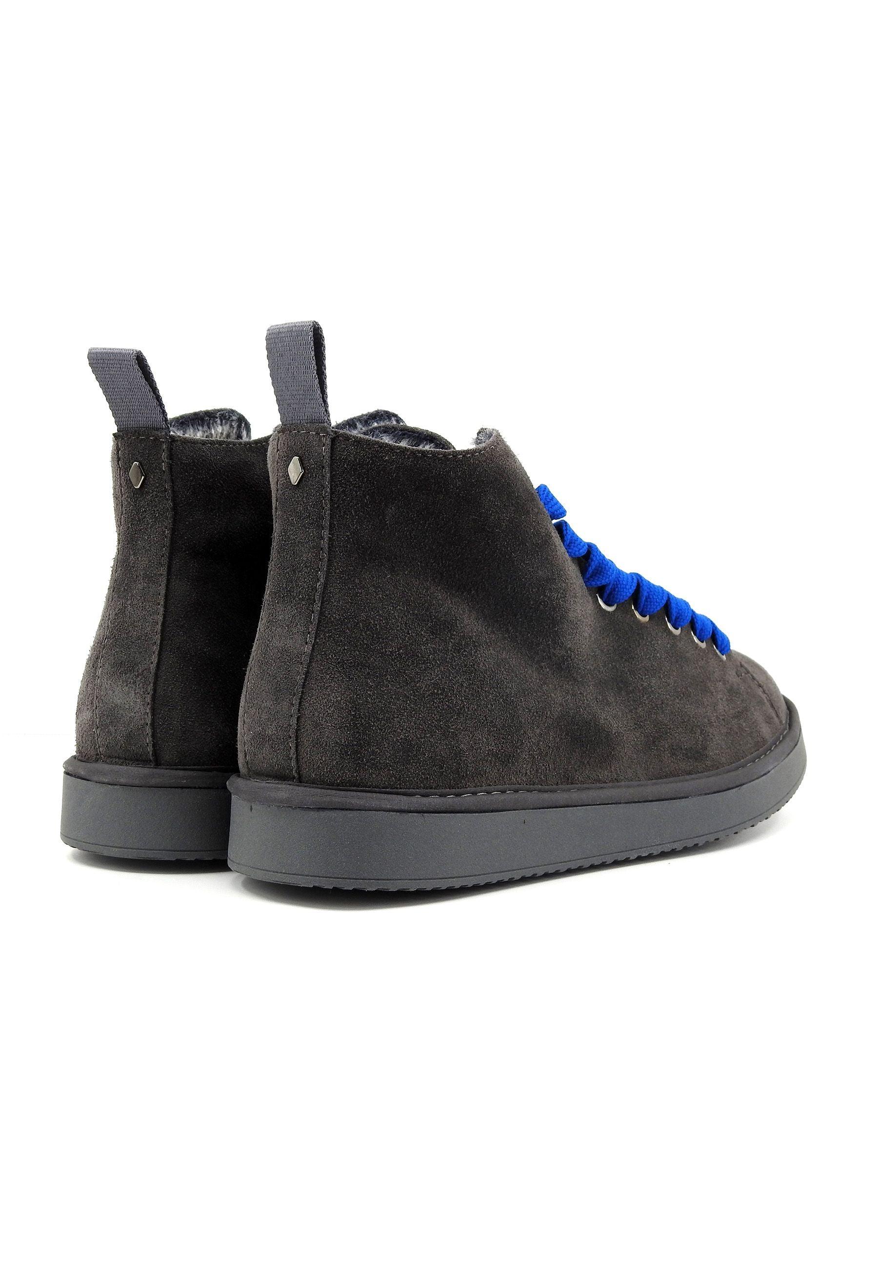PAN CHIC Stivaletto Pelo Uomo Anthracite Elctric Blue P01M007-00332001 - Sandrini Calzature e Abbigliamento