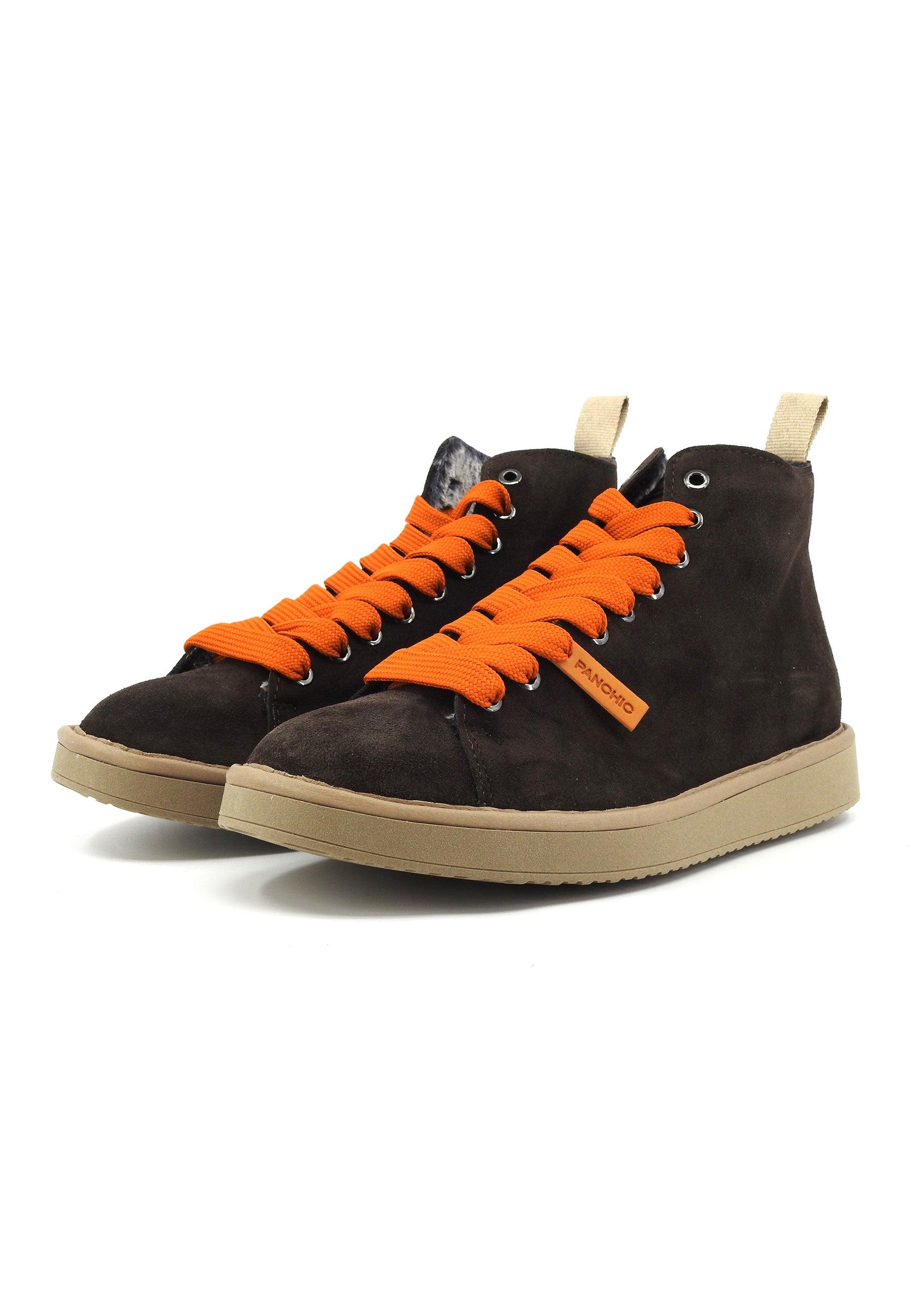 PAN CHIC Stivaletto Pelo Uomo Ebony Burnt Orange P01M007-00332065 - Sandrini Calzature e Abbigliamento