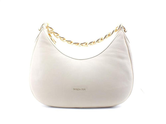 PATRIZIA PEPE Borsa Hobo Catena Ocean Sand Beige 8B0004L006-B732 - Sandrini Calzature e Abbigliamento
