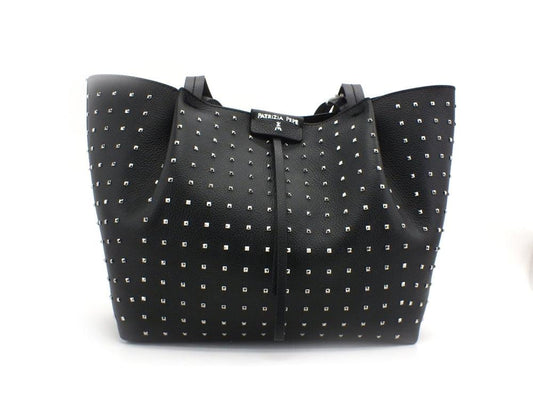 PATRIZIA PEPE Borsa Shopper Borchie Pelle Black Nero 2V8895-A9D1 - Sandrini Calzature e Abbigliamento