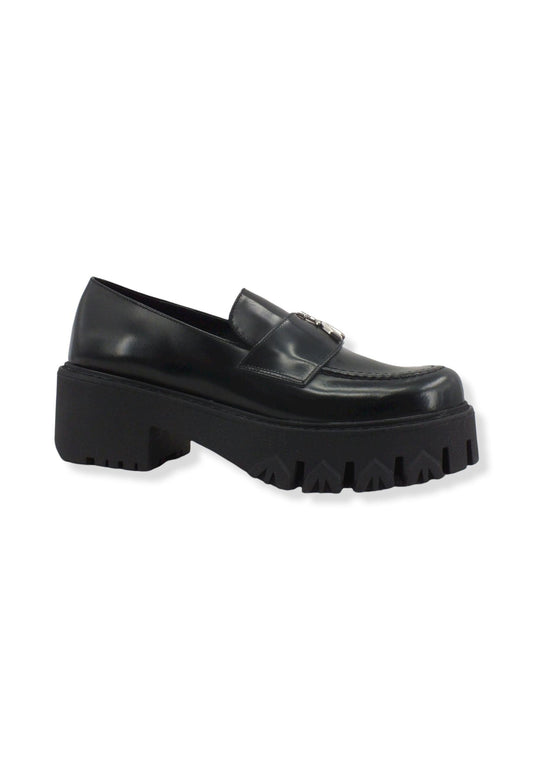 PATRIZIA PEPE Mocassino Donna Tacco Largo Platform Nero 8Z0009-L052 - Sandrini Calzature e Abbigliamento