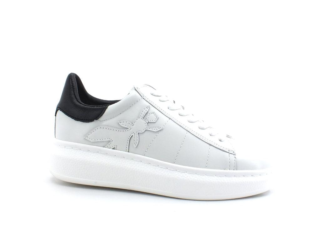 PATRIZIA PEPE Sneaker Logo Ape Laterale White Black CZ9708L011-F2LU - Sandrini Calzature e Abbigliamento