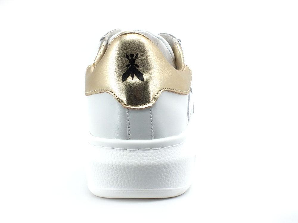 PATRIZIA PEPE Sneaker Logo Ape White Gold CZ9708L011-F1WS - Sandrini Calzature e Abbigliamento