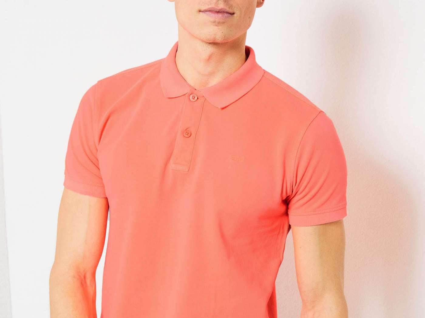 PETROL T-Shirt Polo Coral Fluo M-1000-POL900 - Sandrini Calzature e Abbigliamento