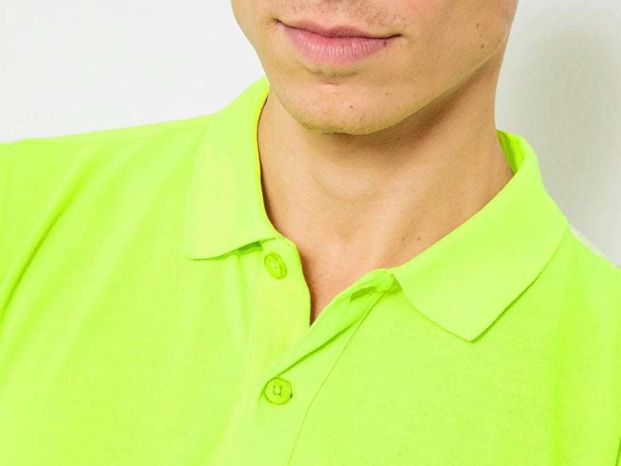 PETROL T-Shirt Polo Giallo Fluo M-1000-POL900 - Sandrini Calzature e Abbigliamento