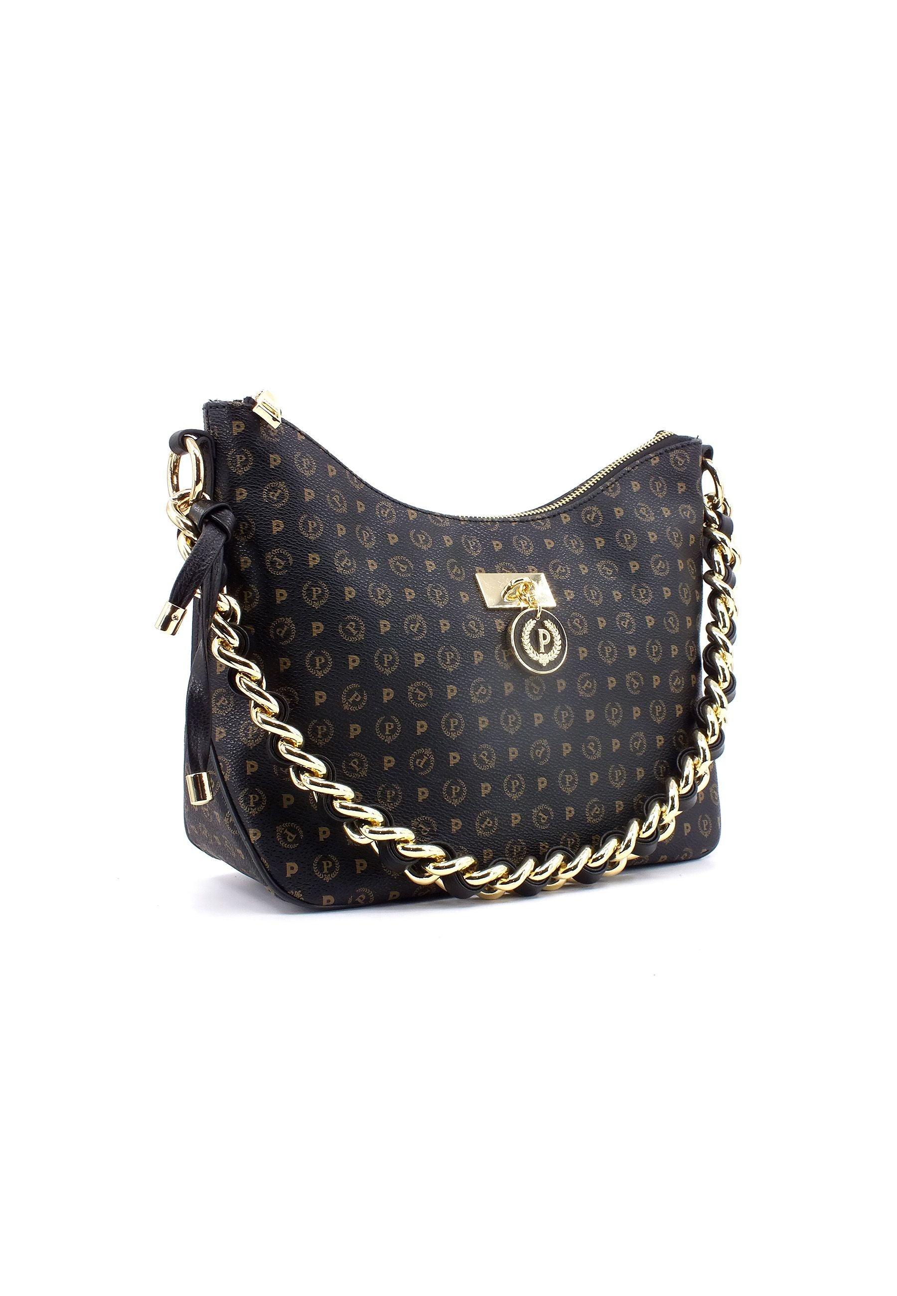 POLLINI Borsa Hobo Small Nero TE8517PP0HQ1100A - Sandrini Calzature e Abbigliamento