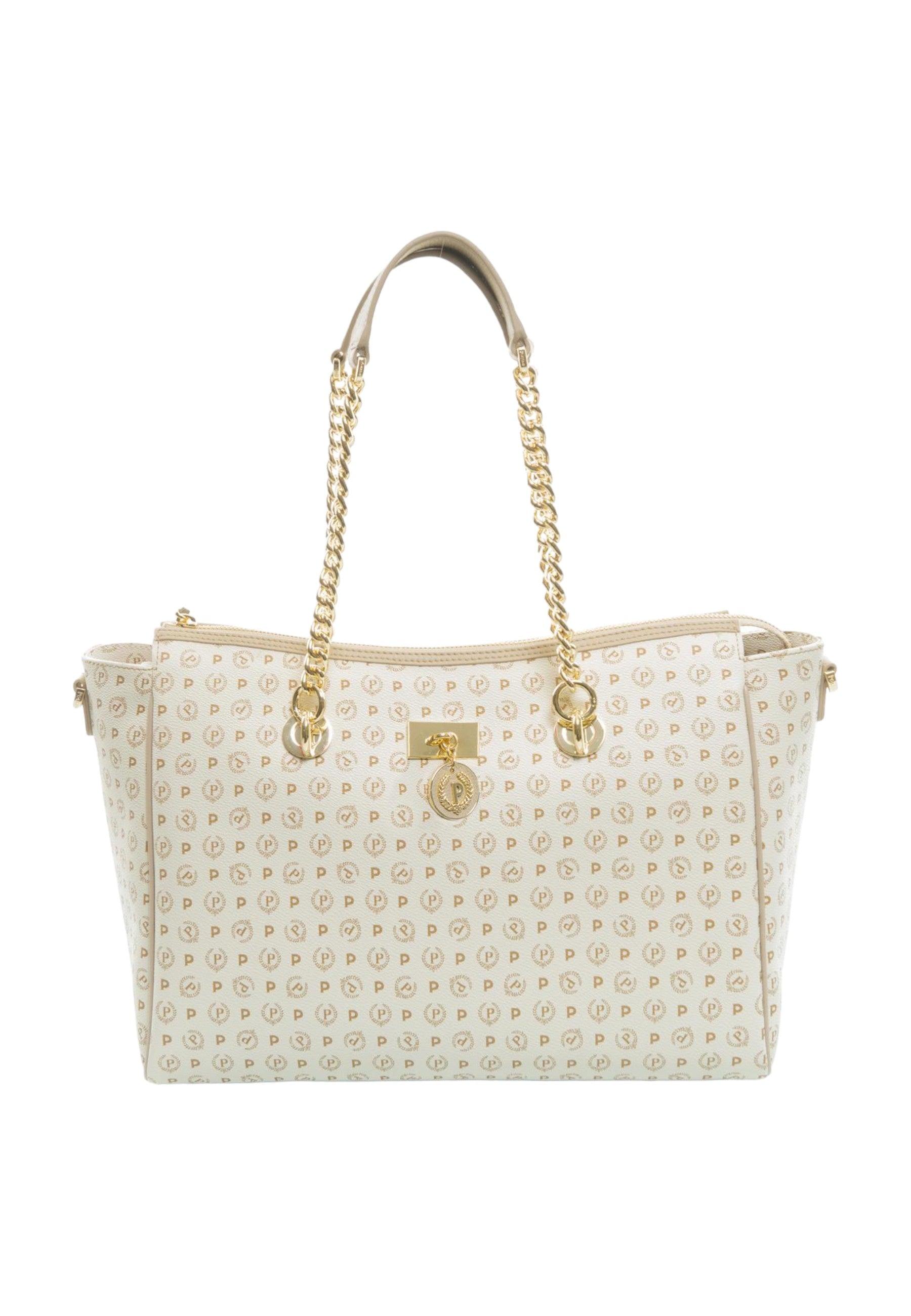 POLLINI Borsa Tote Avorio Ghiaccio TE8518PP0HQ1110A - Sandrini Calzature e Abbigliamento