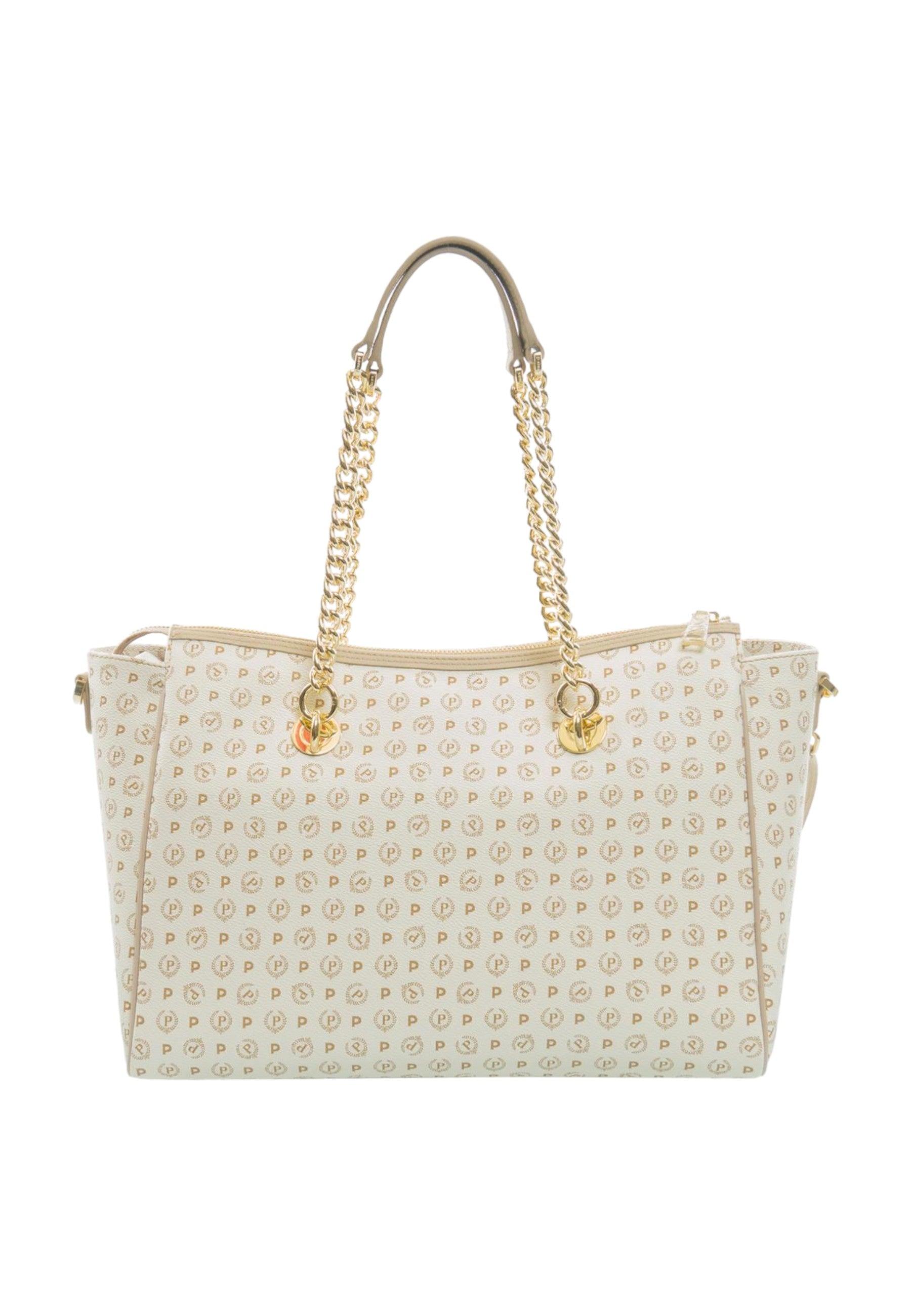 POLLINI Borsa Tote Avorio Ghiaccio TE8518PP0HQ1110A - Sandrini Calzature e Abbigliamento