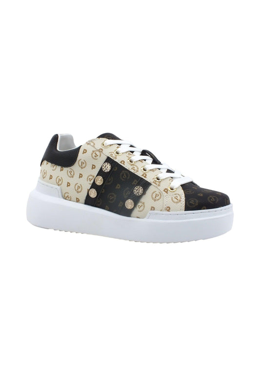 POLLINI Sneaker Donna Bicolor Nero Avorio TA15324G0GQ5300A - Sandrini Calzature e Abbigliamento