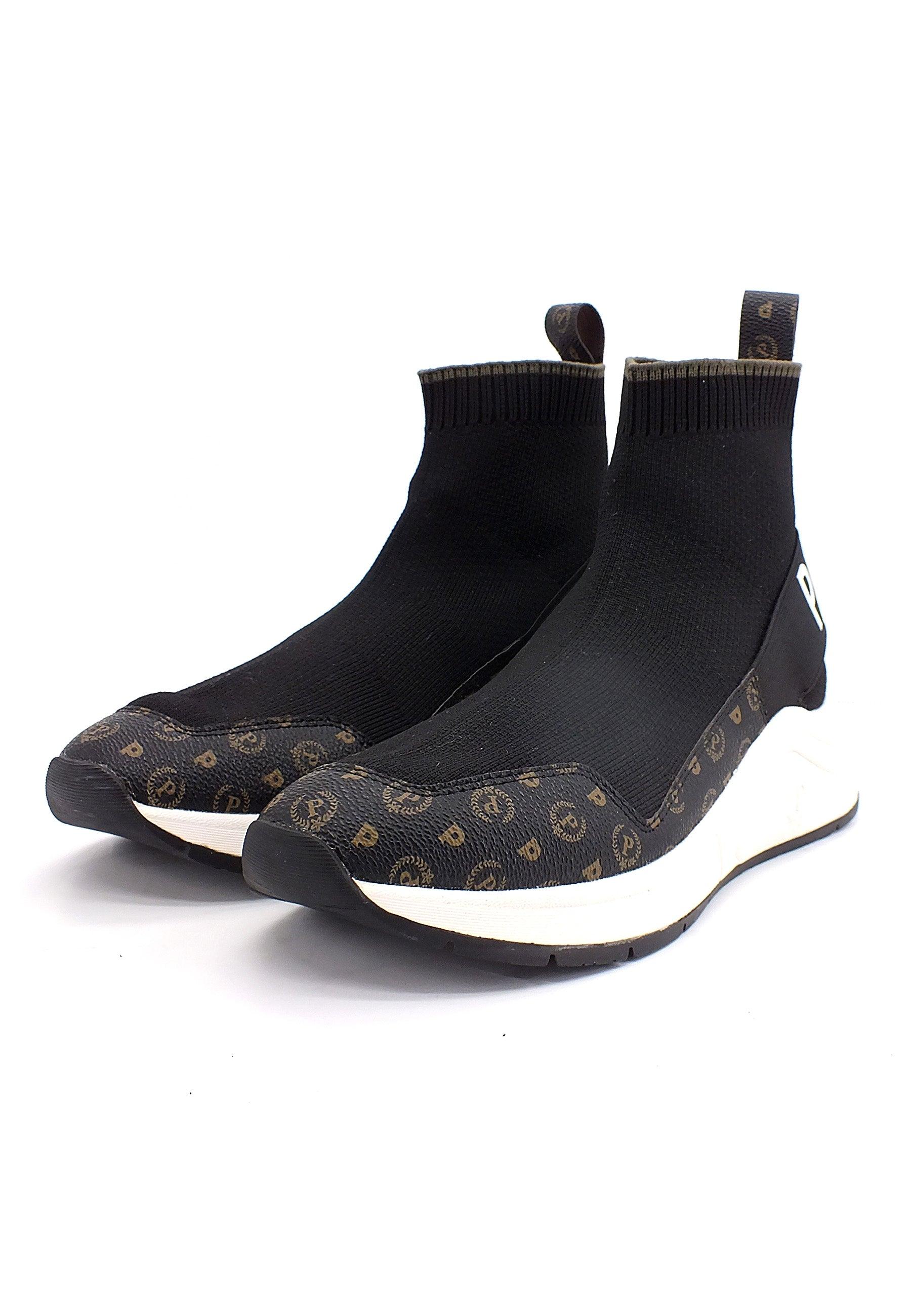 POLLINI Sneaker Elastic Sock Donna Nero TA15125G0DQ10000 - Sandrini Calzature e Abbigliamento