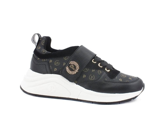 POLLINI Sneaker Running Strap Loghi Nero TA15145G0DQ1100A - Sandrini Calzature e Abbigliamento