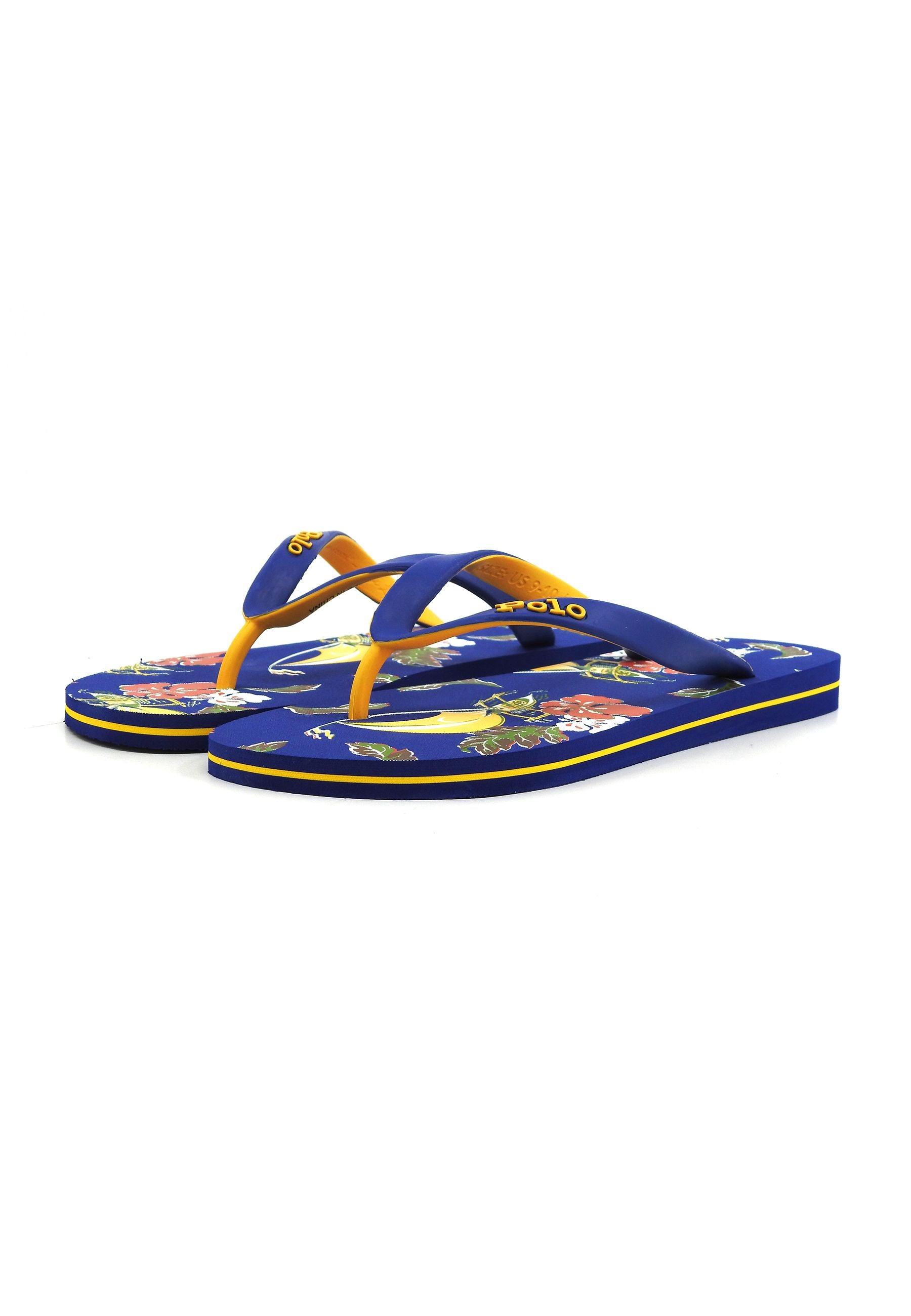 POLO RALPH LAUREN Ciabatta Infradito Uomo Blue Multi 816932150001 - Sandrini Calzature e Abbigliamento