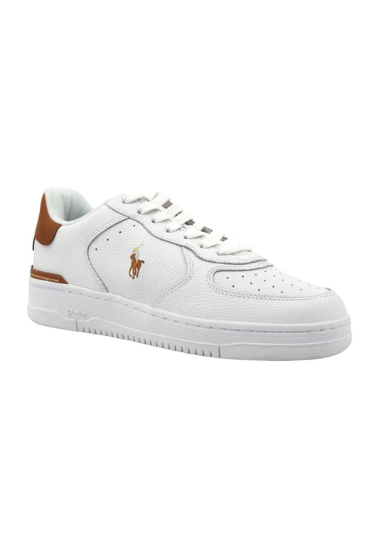 POLO RALPH LAUREN Sneaker Basket Ox Sneaker Uomo White Tan 809923071002U - Sandrini Calzature e Abbigliamento