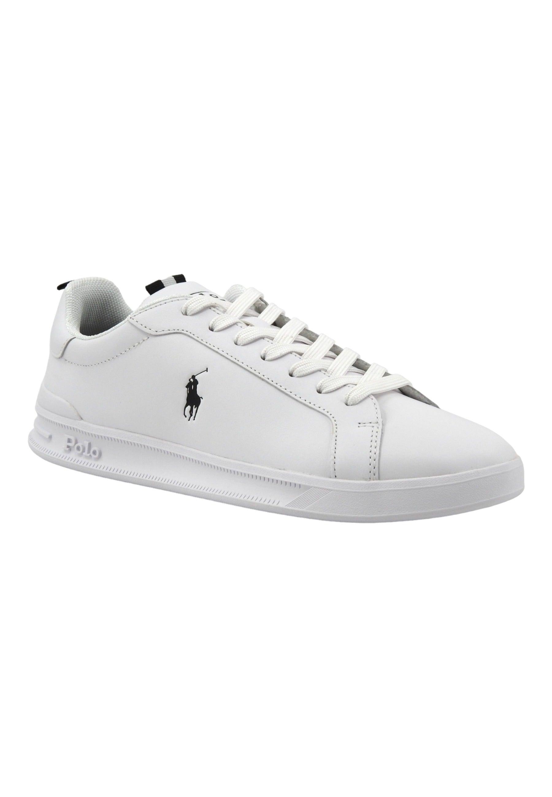 POLO RALPH LAUREN Sneaker Uomo White Black 809860883006 - Sandrini Calzature e Abbigliamento
