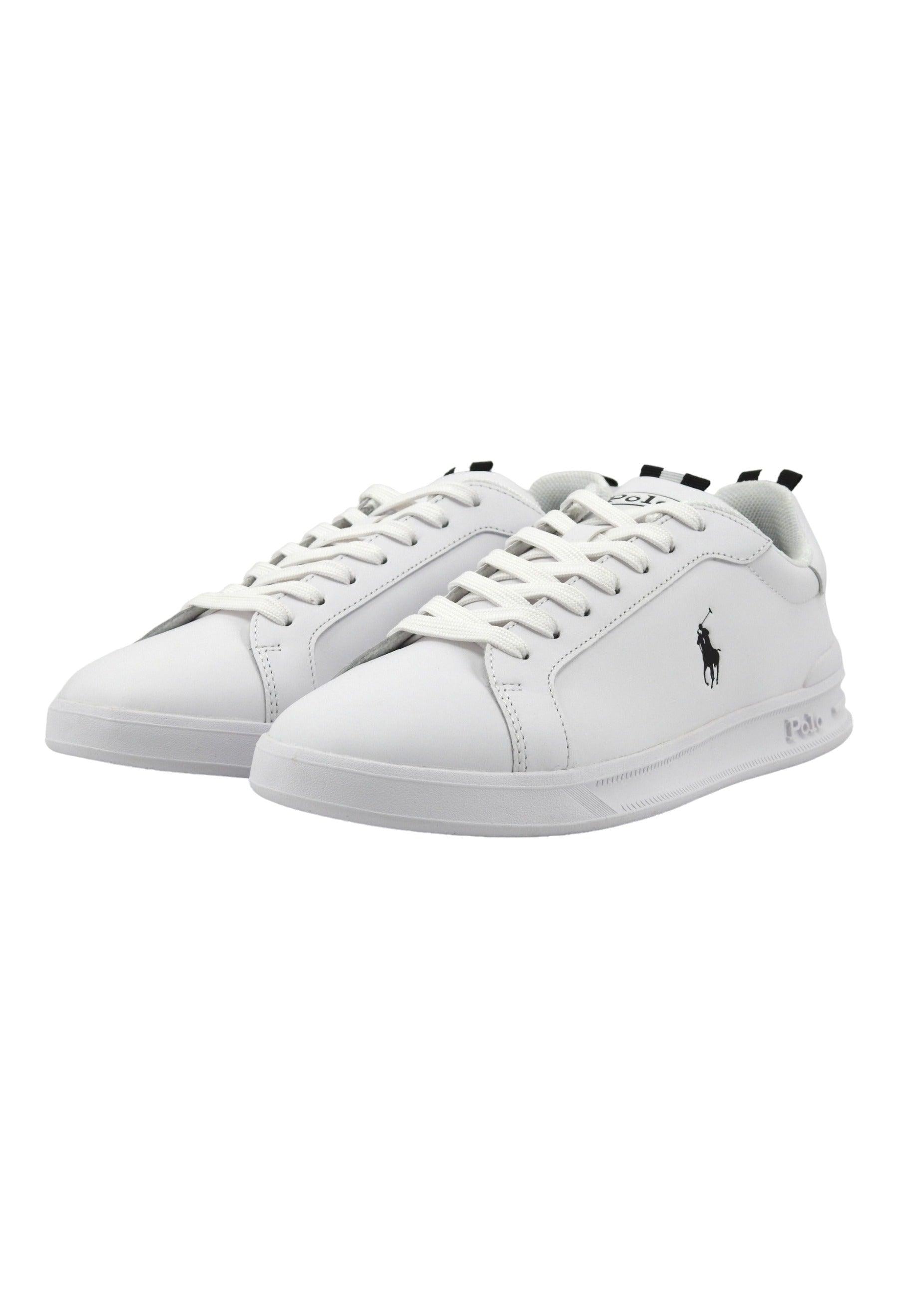 POLO RALPH LAUREN Sneaker Uomo White Black 809860883006 - Sandrini Calzature e Abbigliamento